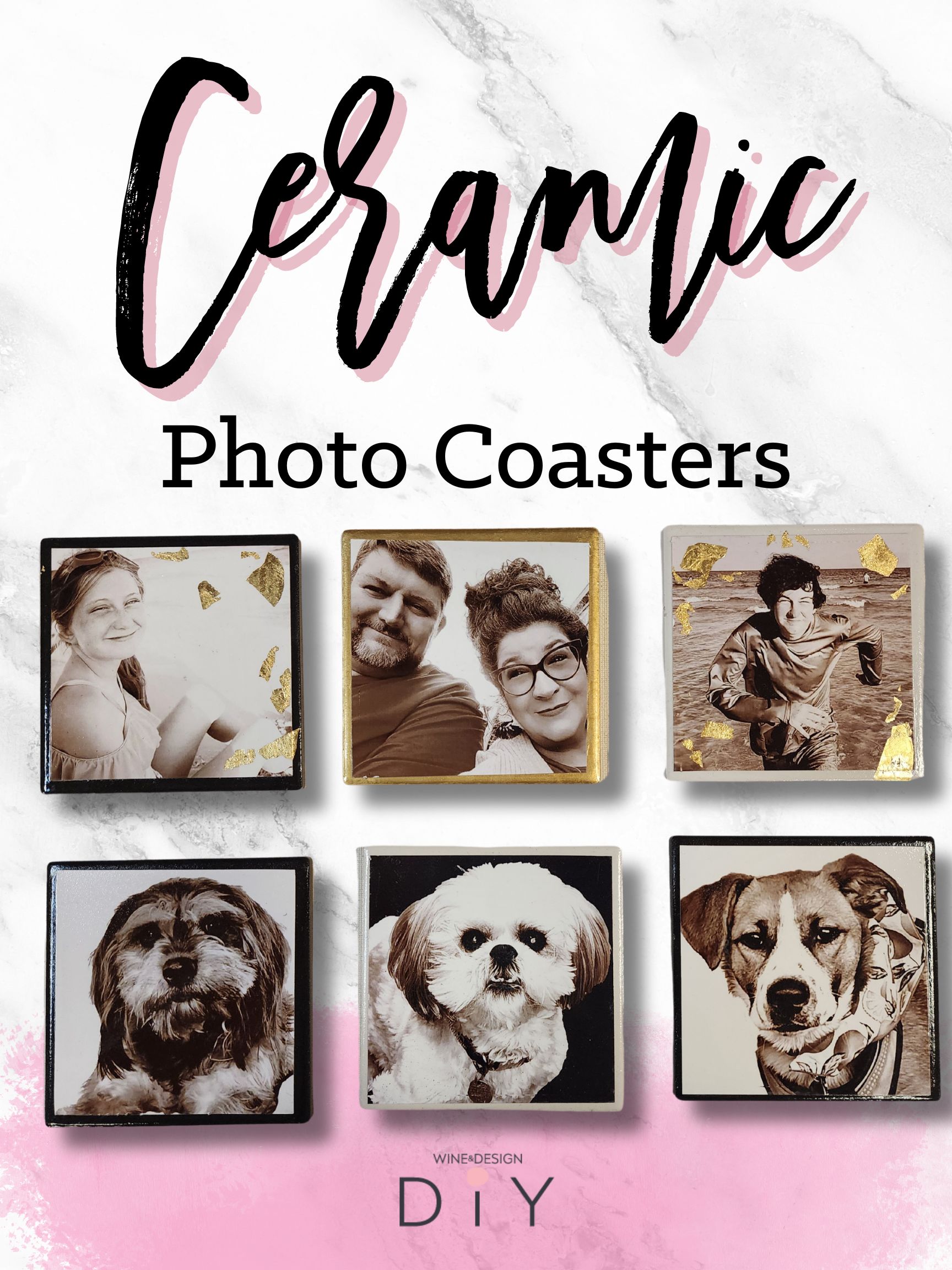 Ceramic Personalized Photo Coasters!