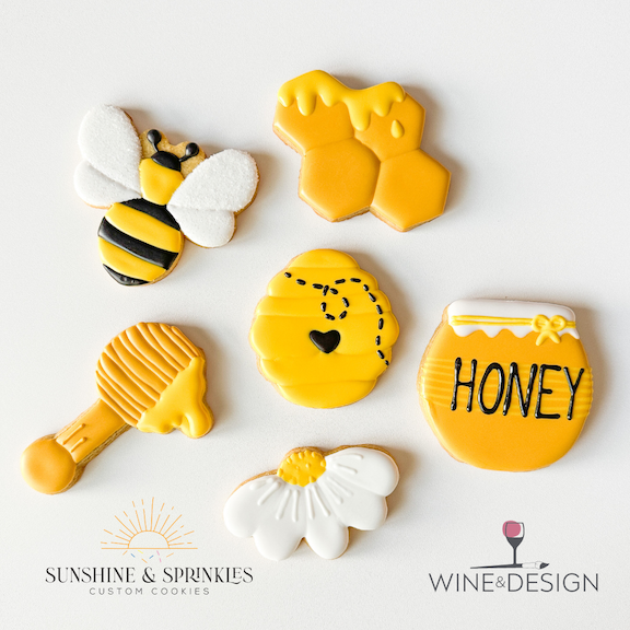 1 Seat Left! Cookie Decorating with Sunshine & Sprinkles | Bee Themed Set | Sales Close 05/23