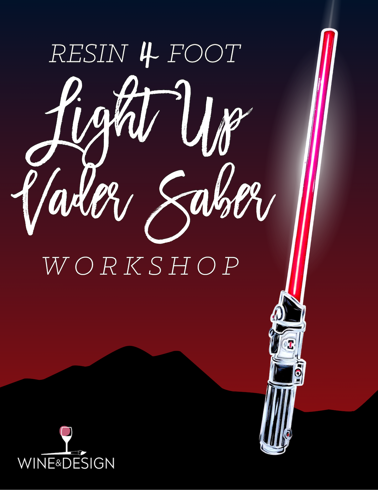 Light Up Saber Workshop 7:00pm-9:00pm