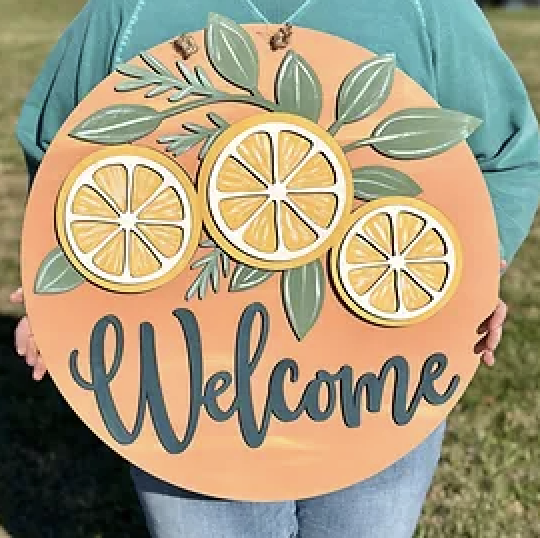 Welcome Lemons Door Hanger Workshop