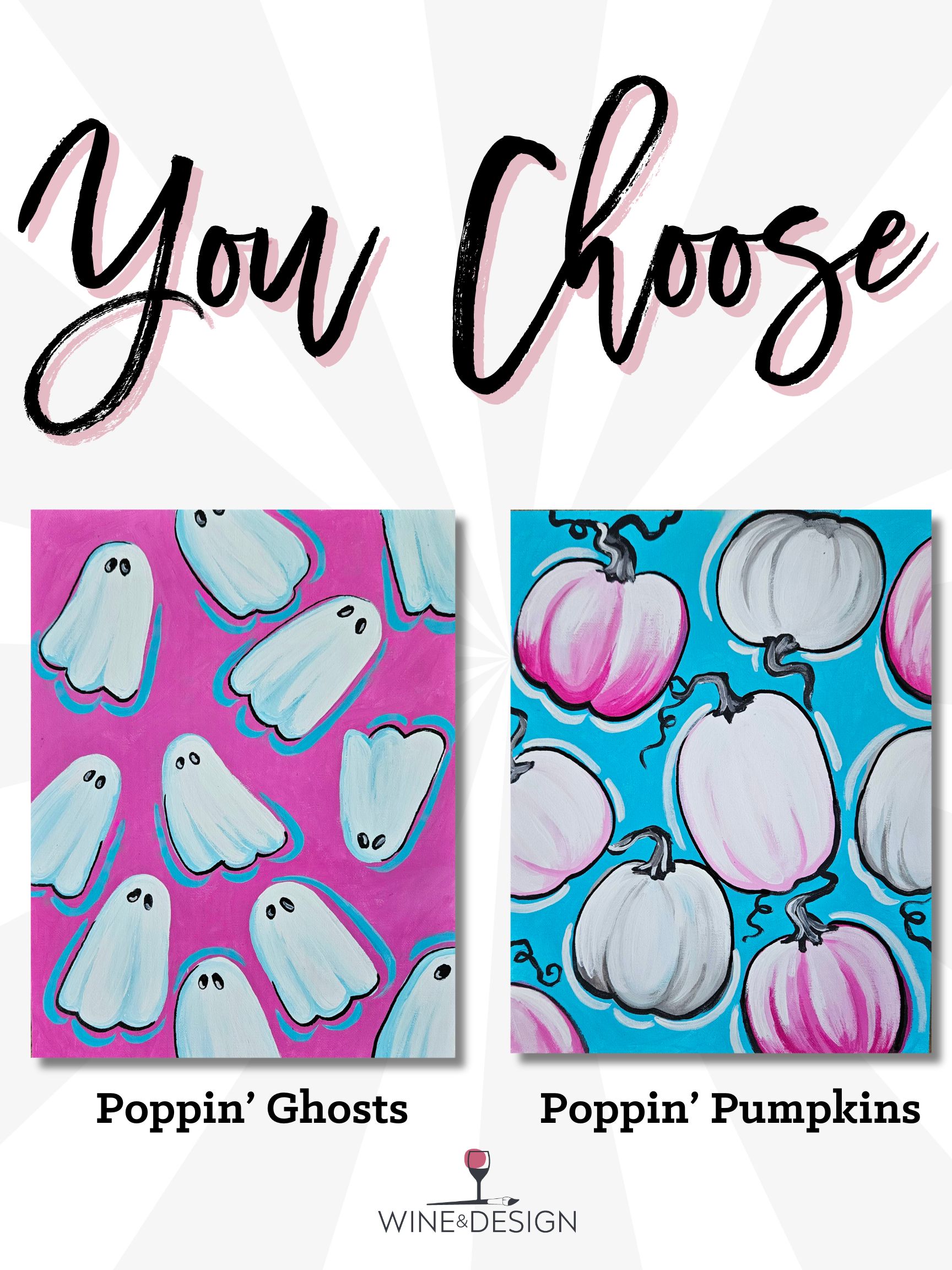 You Choose: Poppin' Ghosts or Poppin' Pumpkins