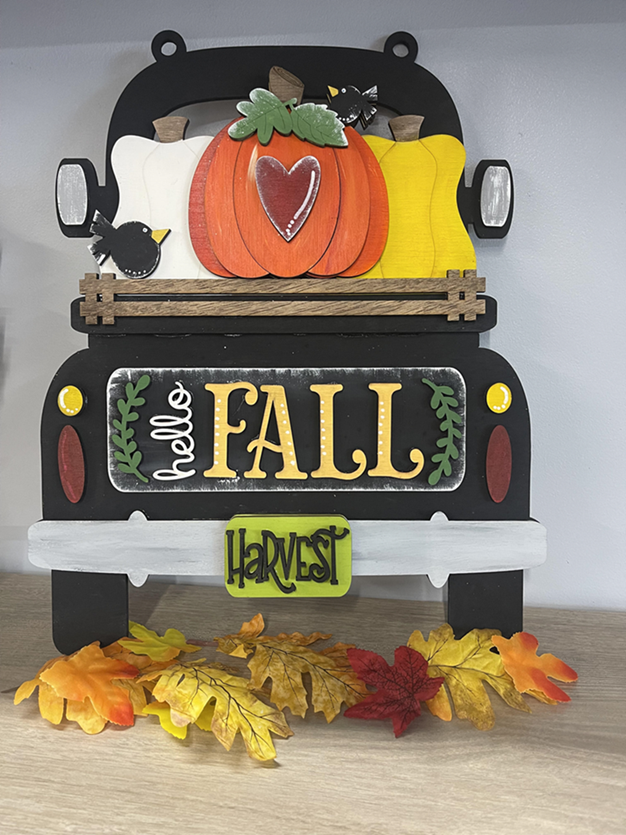Hello Fall Truck Door Hanger