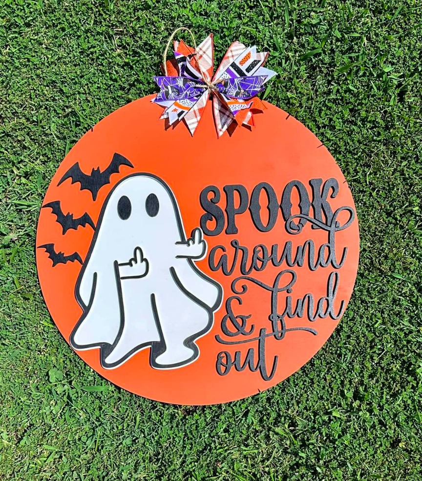 Spook around Door Hanger!