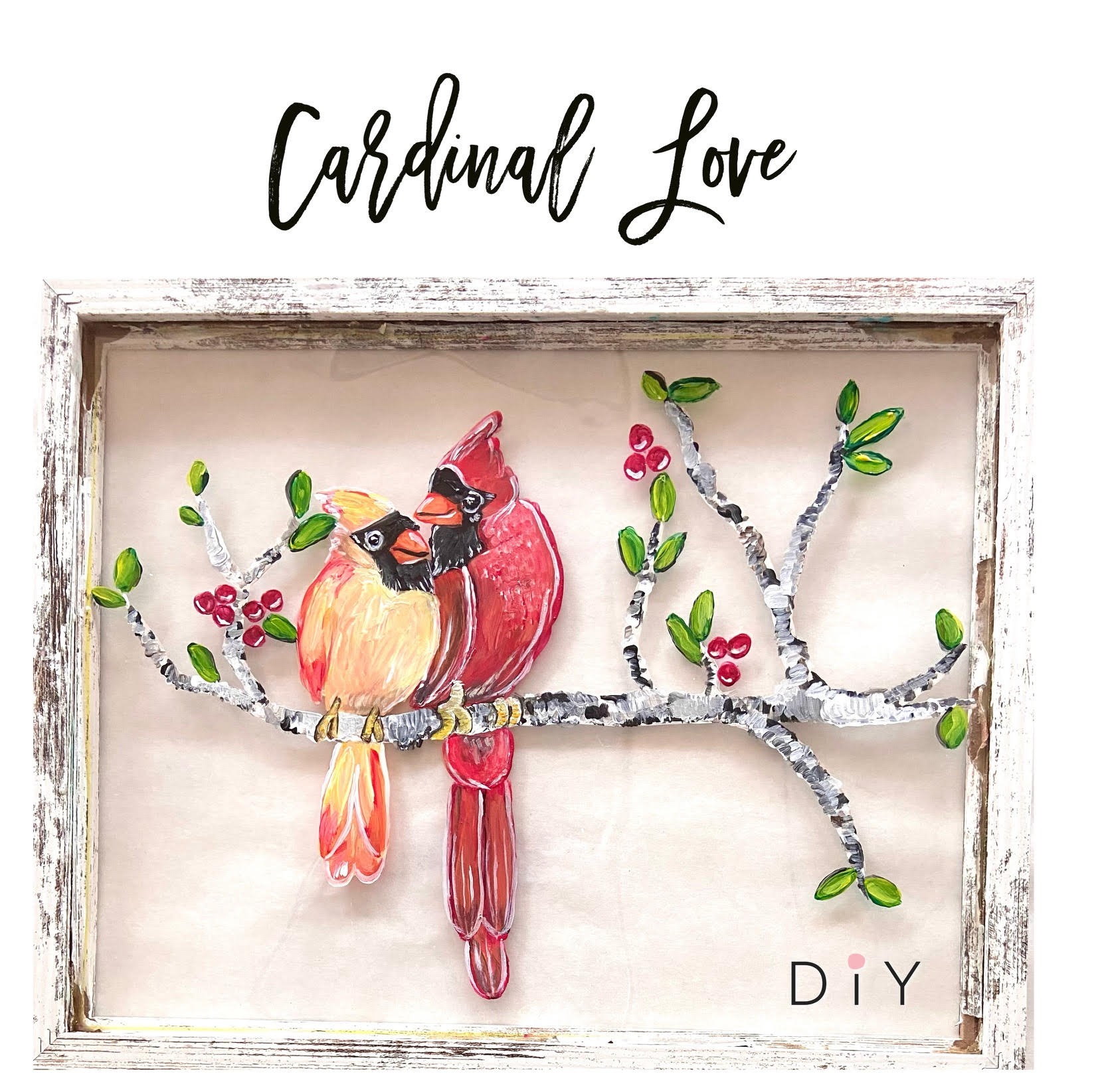 Framed Cardinal Love | Workshop