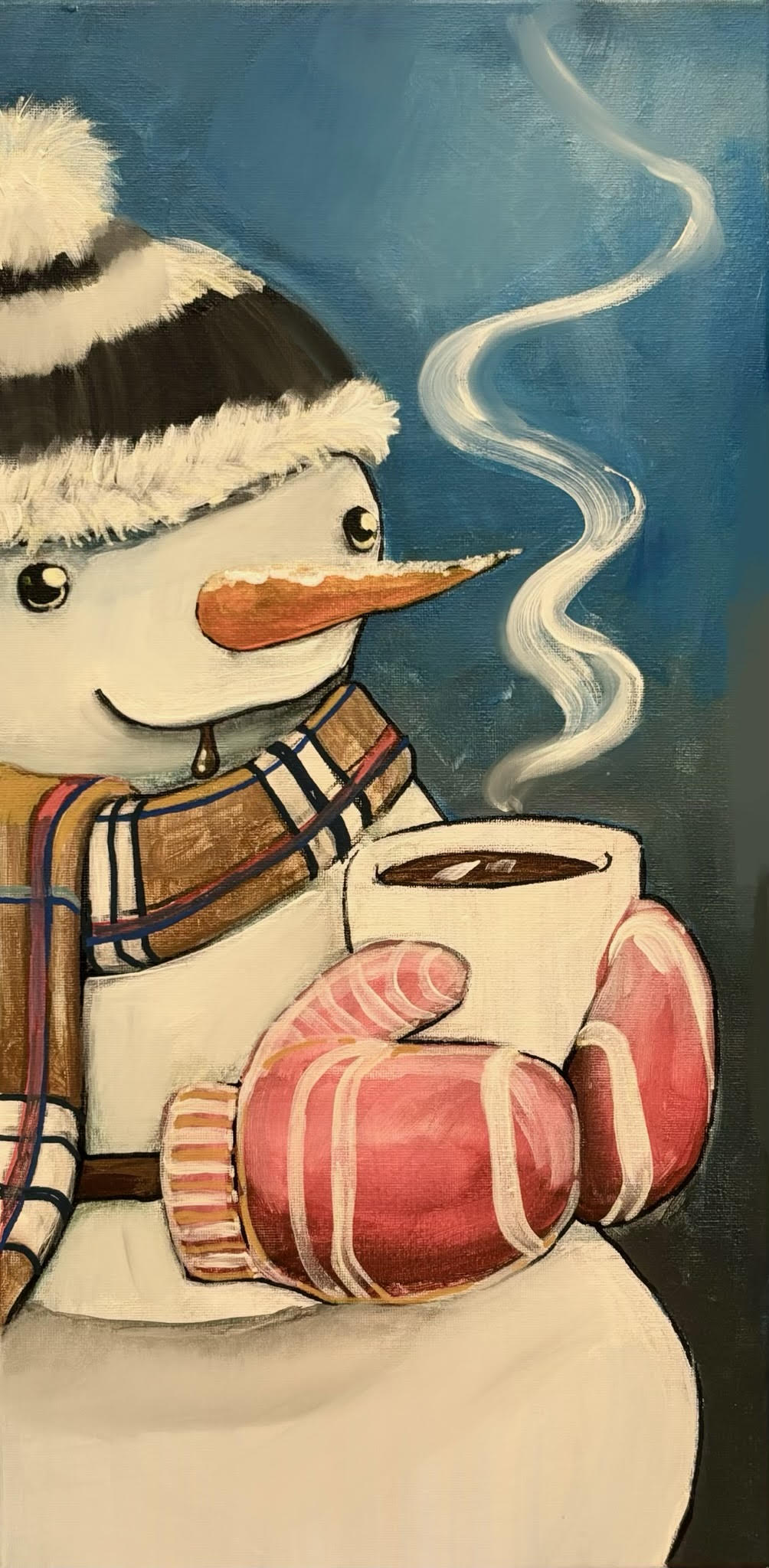 Thanksgiving Eve Family Paint Night! Cozy Snowman