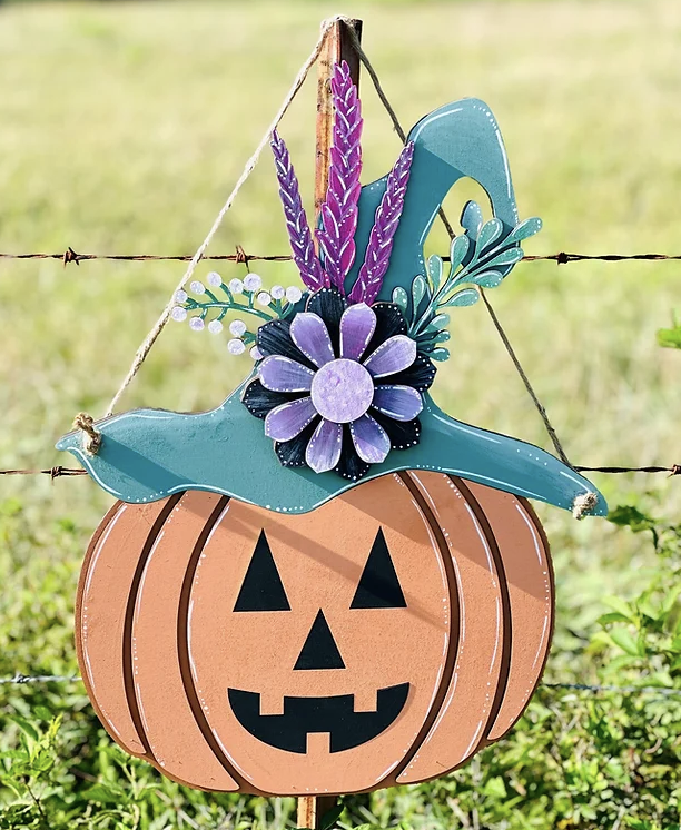 Whimsical Jack O' Lantern Door Hanger Workshop
