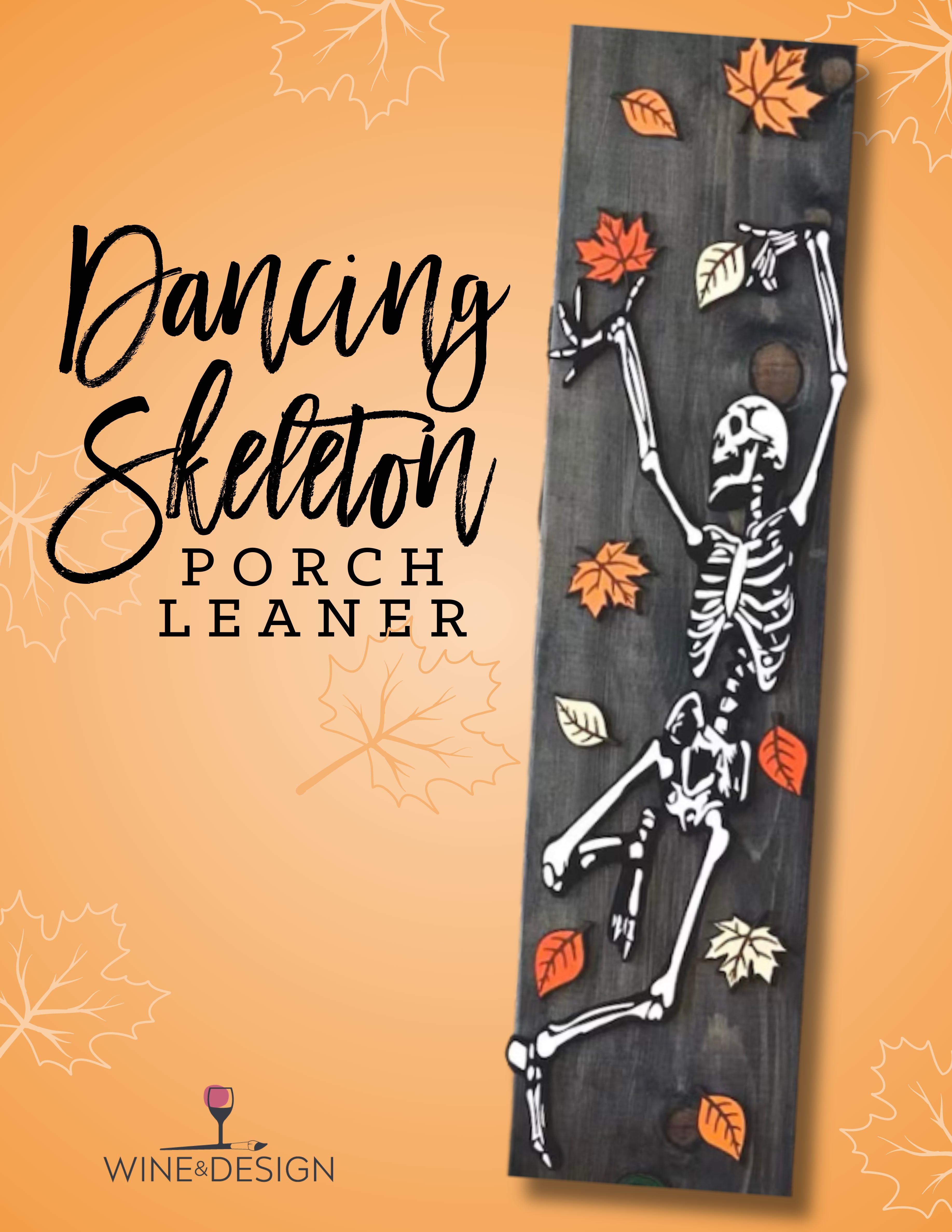 Dancing Skeleton Porch Leaner