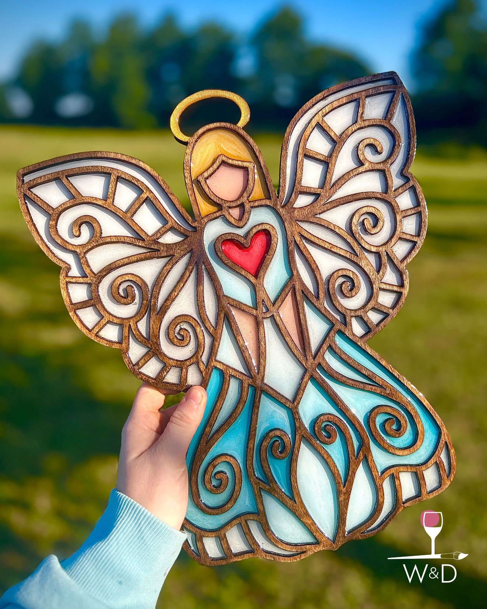 Ornate Angel Resin Workshop - Paint, Resin and Glitter