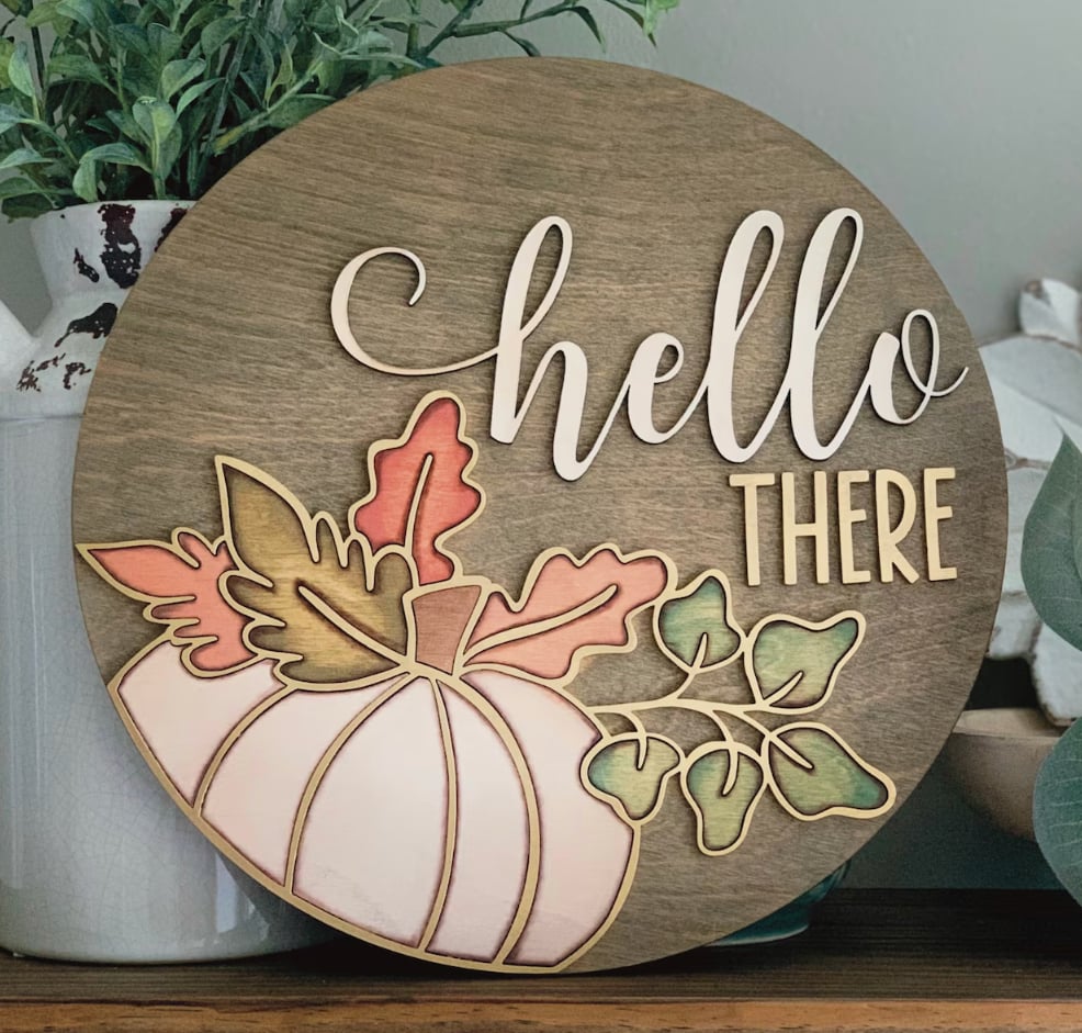 Hello There Pumpkin Door Hanger Workshop