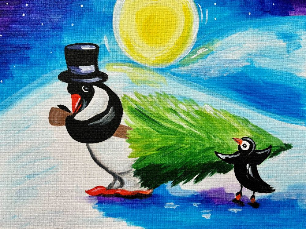 Penguins Christmas Tree