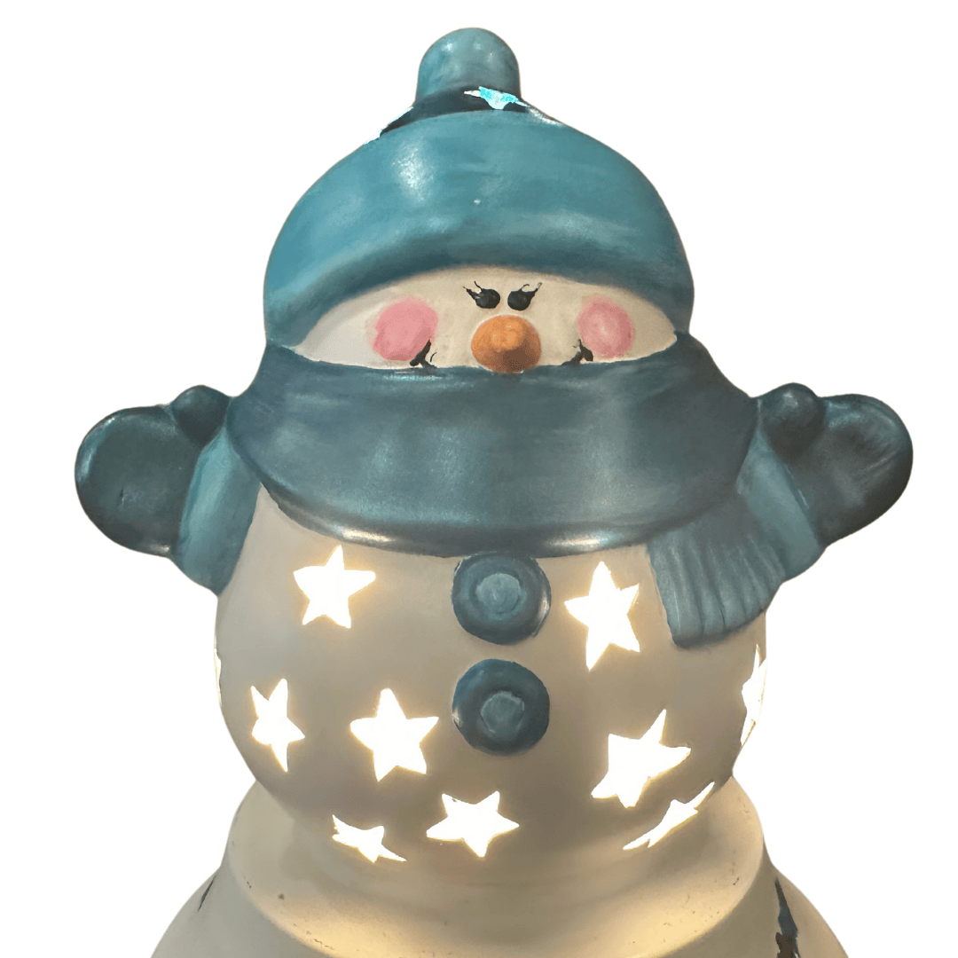 LAST CHANCE Snuggles the Snowman Lantern