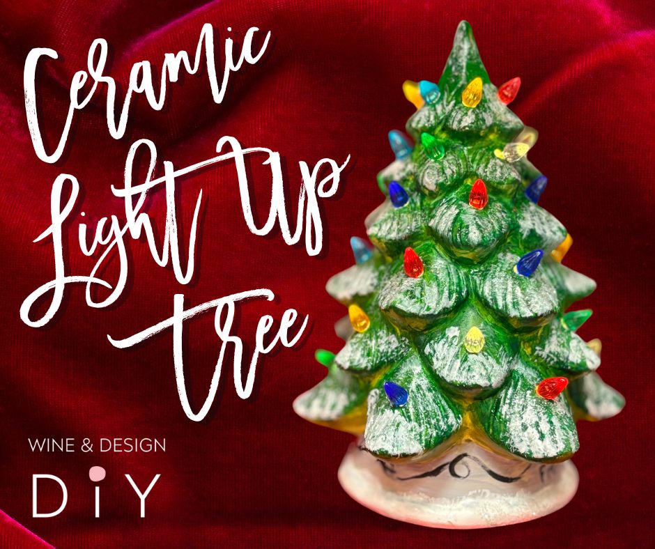 DIY Paint Your Own Light-Up Ceramic Christmas Tree!