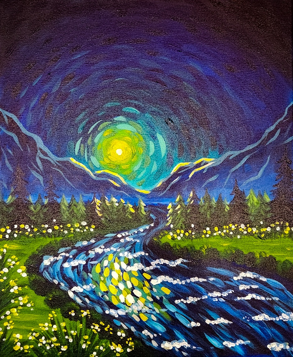 Midnight Flower Field