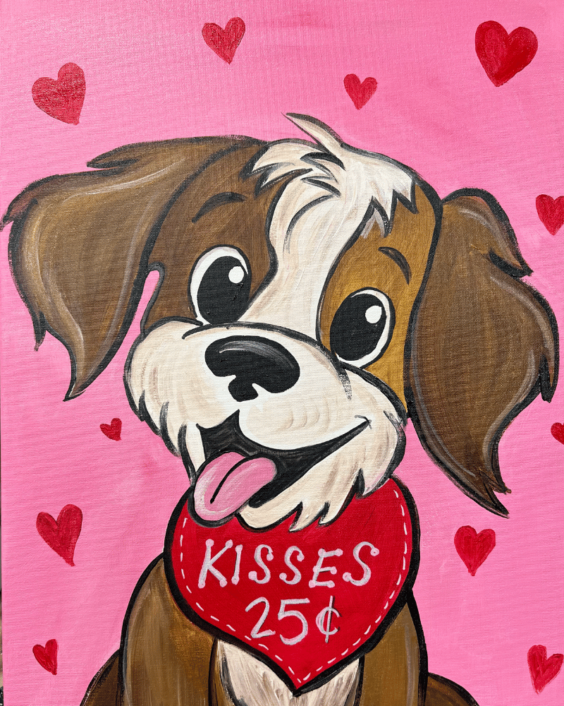 Afternoon Family Paint! Sweet Puppy Kisses