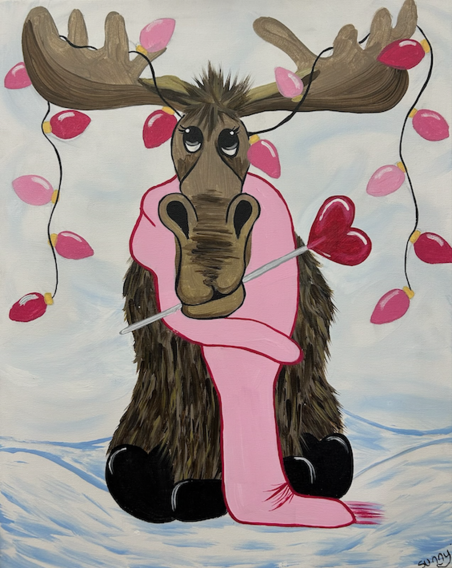 Mabel the Valentine's Moose