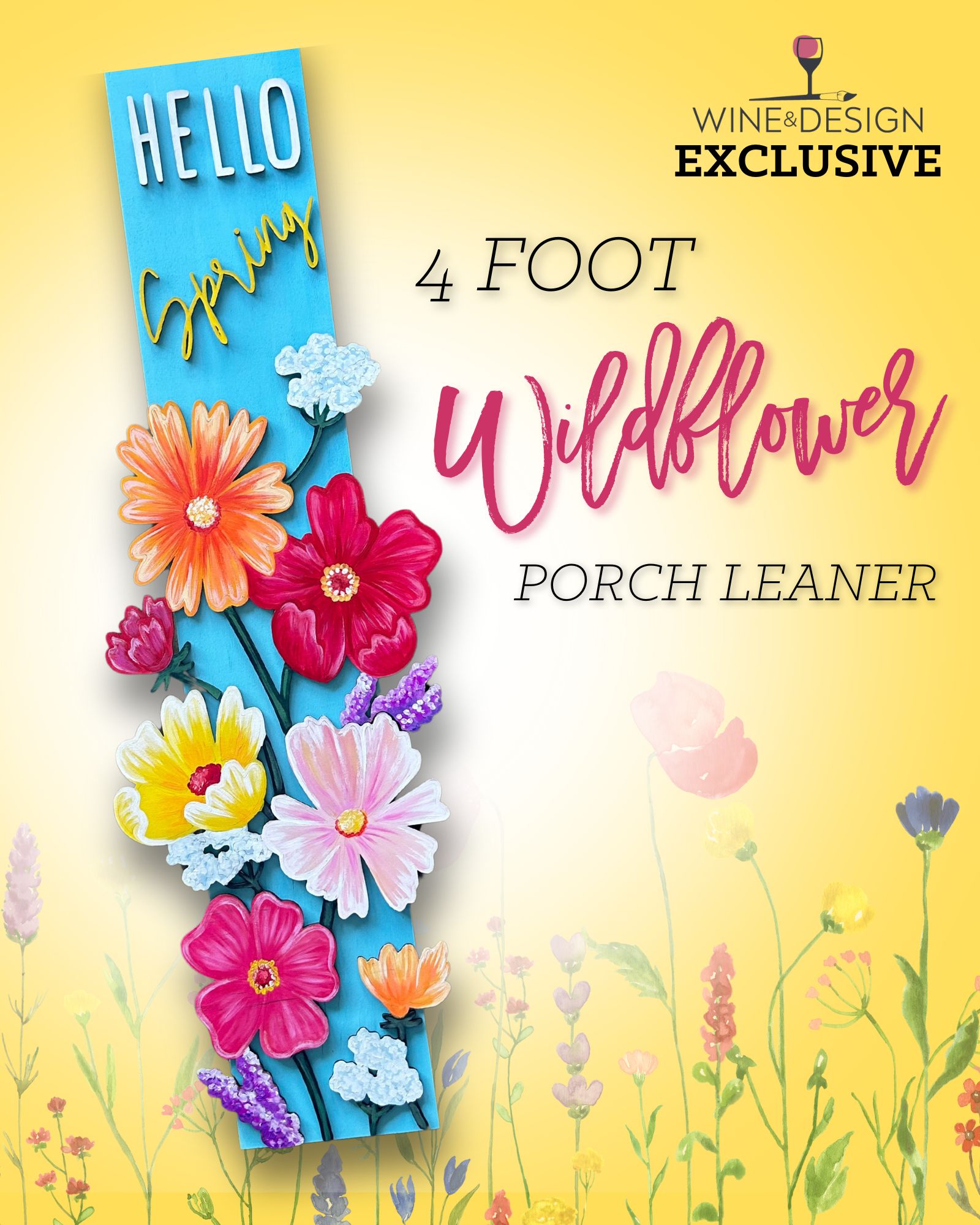 PRE-ORDER BY 3/24 - Wildflowers Porch Leaner