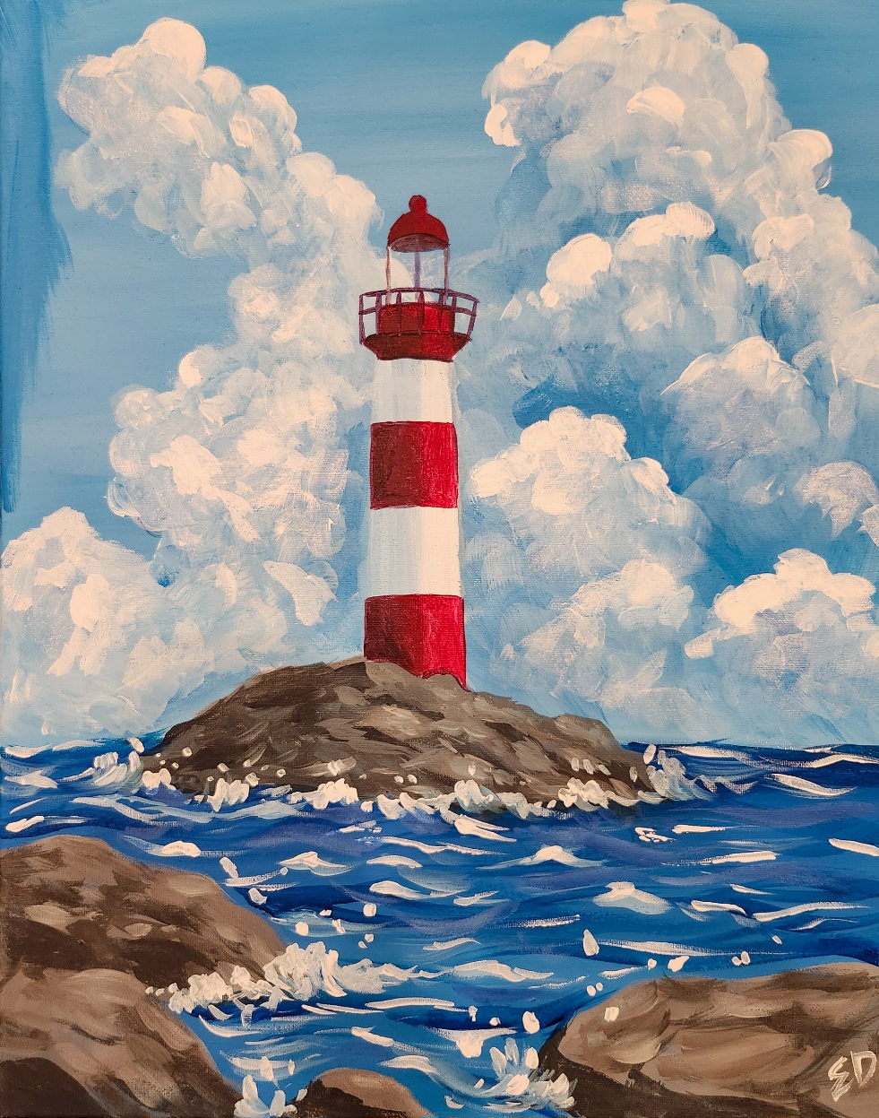 NEW Lighthouse on the Rocks