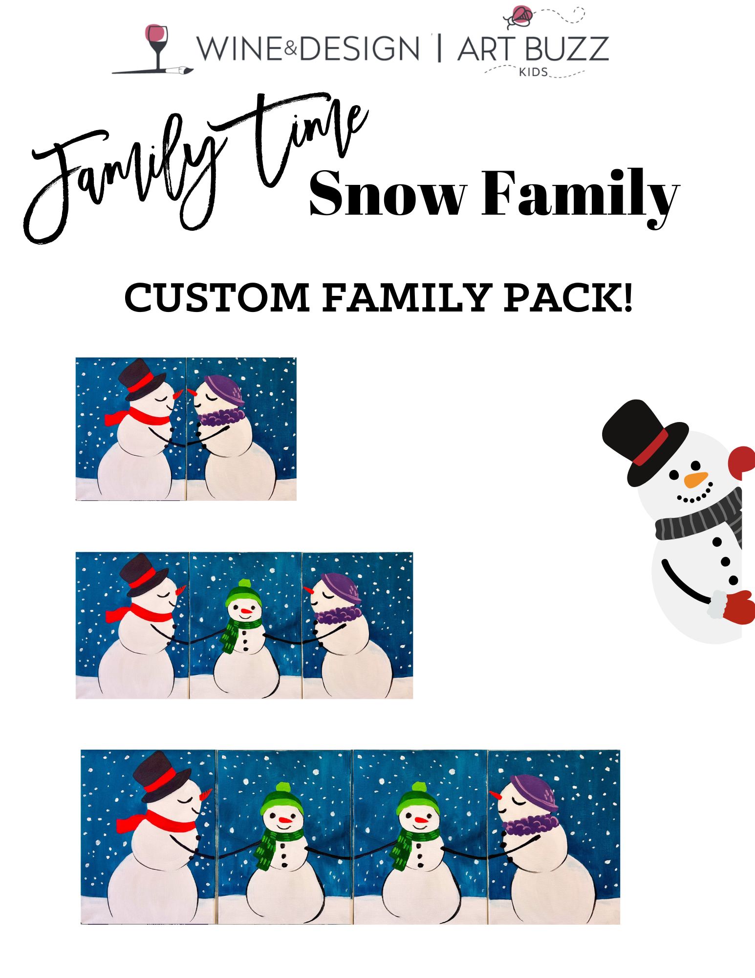 Family Date - Snow Family - Valentine's Day - BYOB and Free Parking