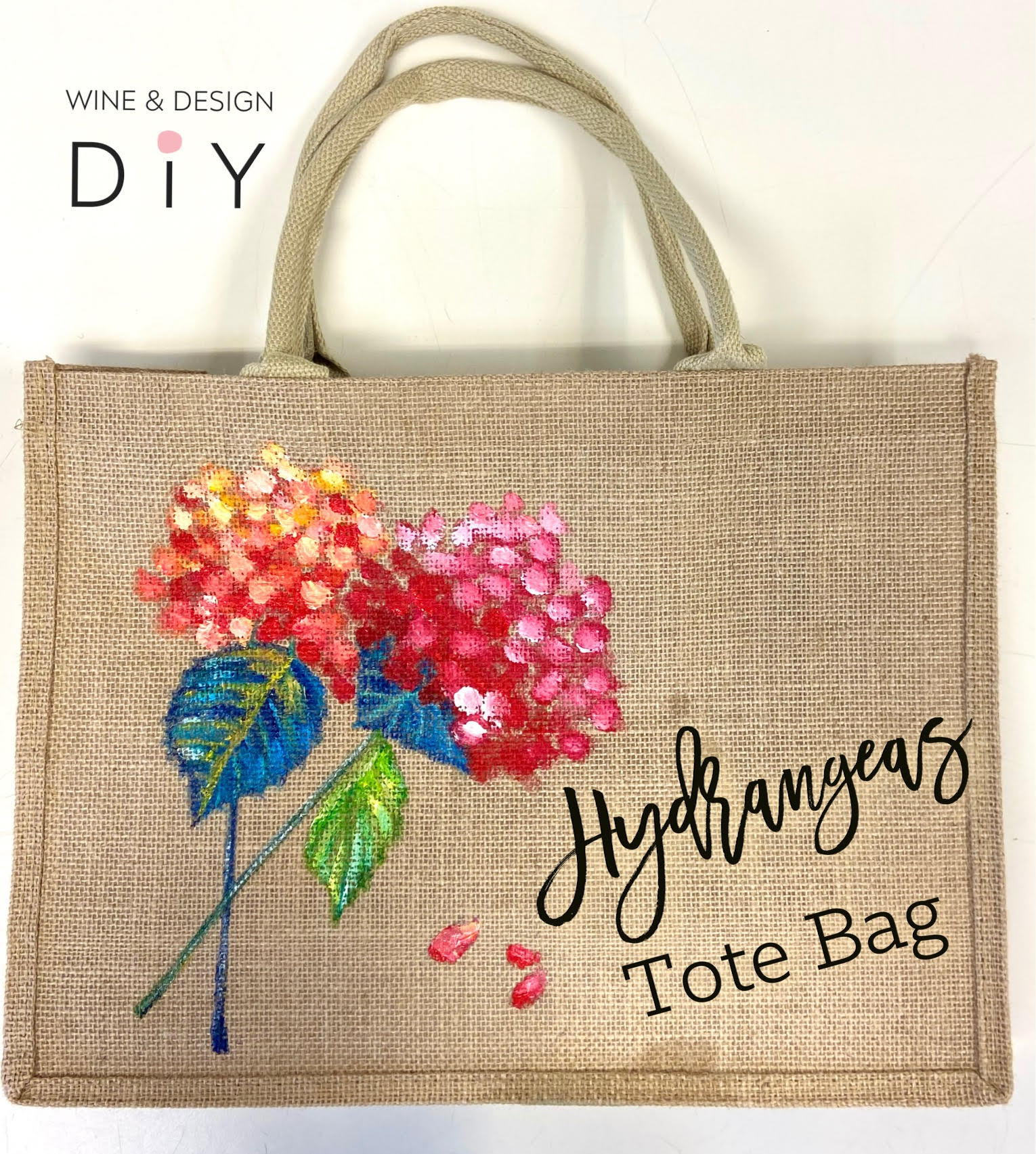 Pretty Hydrangeas Tote Bag Workshop