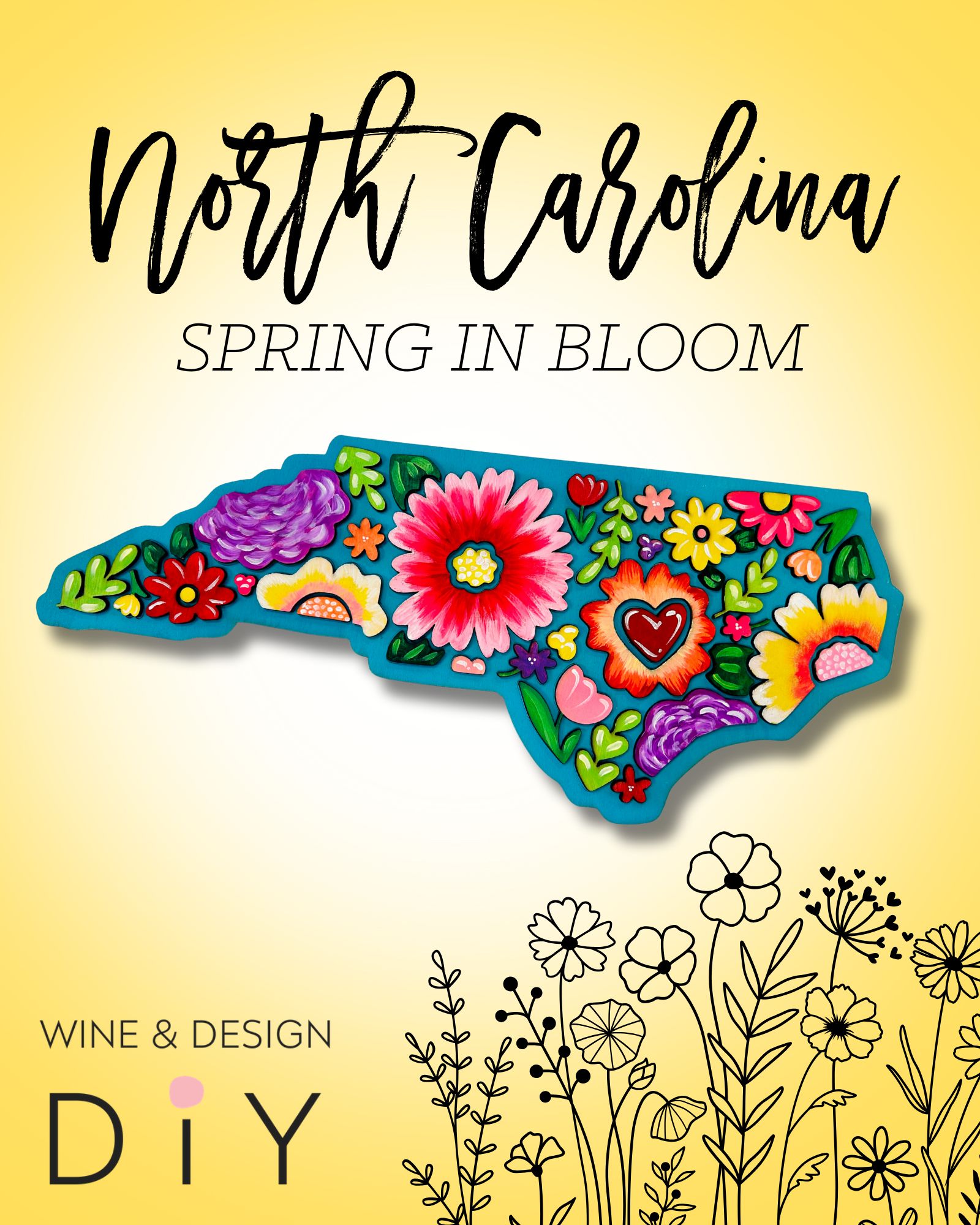 Floral NC DIY AT Joyner's Bar!