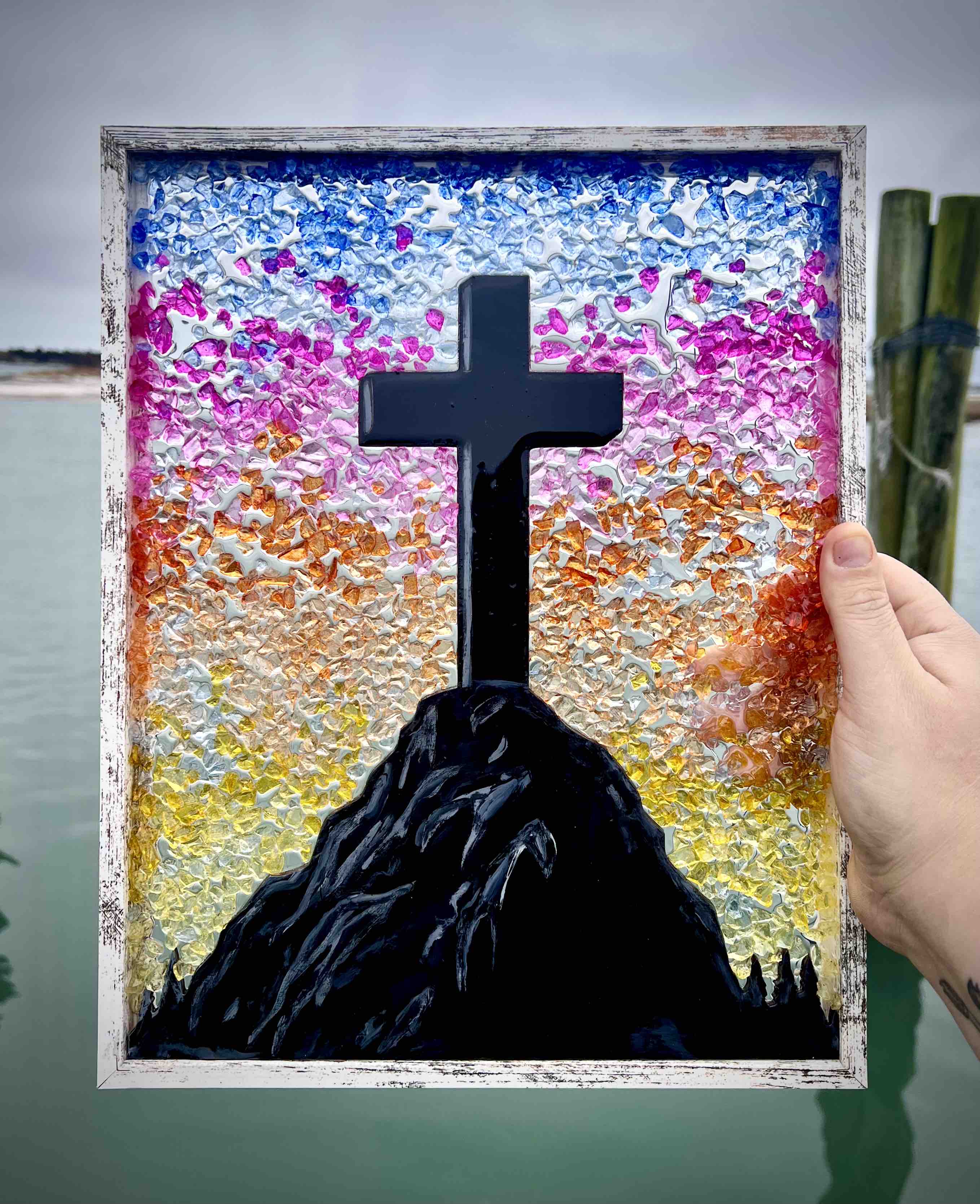 He is Risen Resin Silhouette