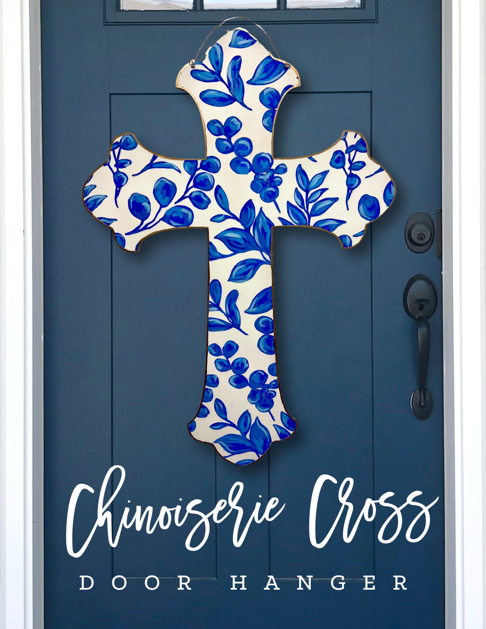 Chinoiserie Cross Door Hanger