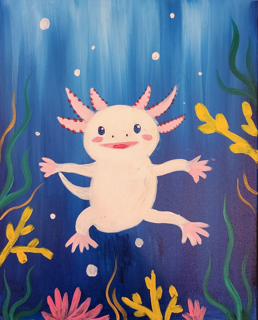 Bubbles the Axolotl