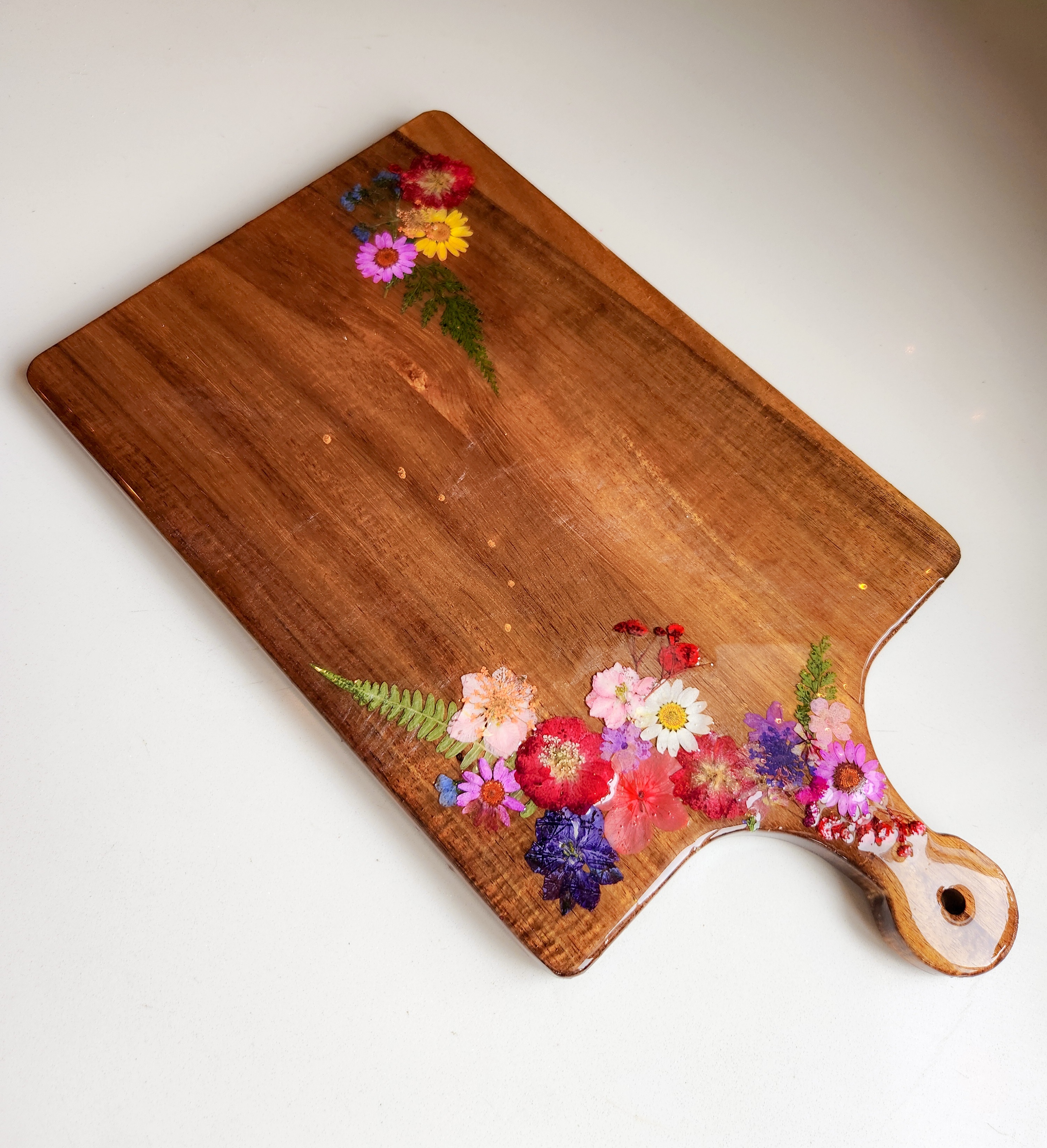 Build and Pour Dried Flower Charcuterie Board