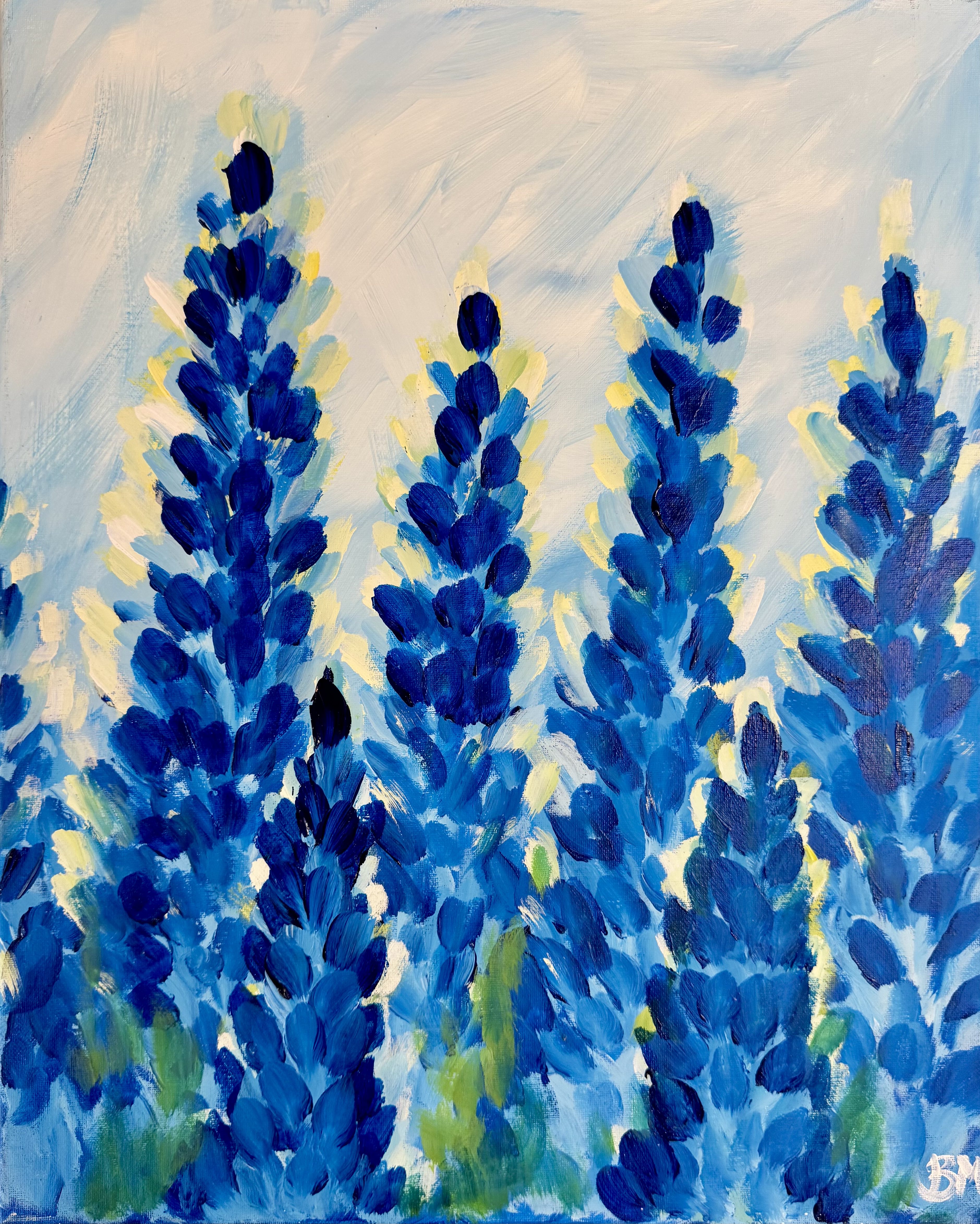 NEW! Abstract Bluebonnets