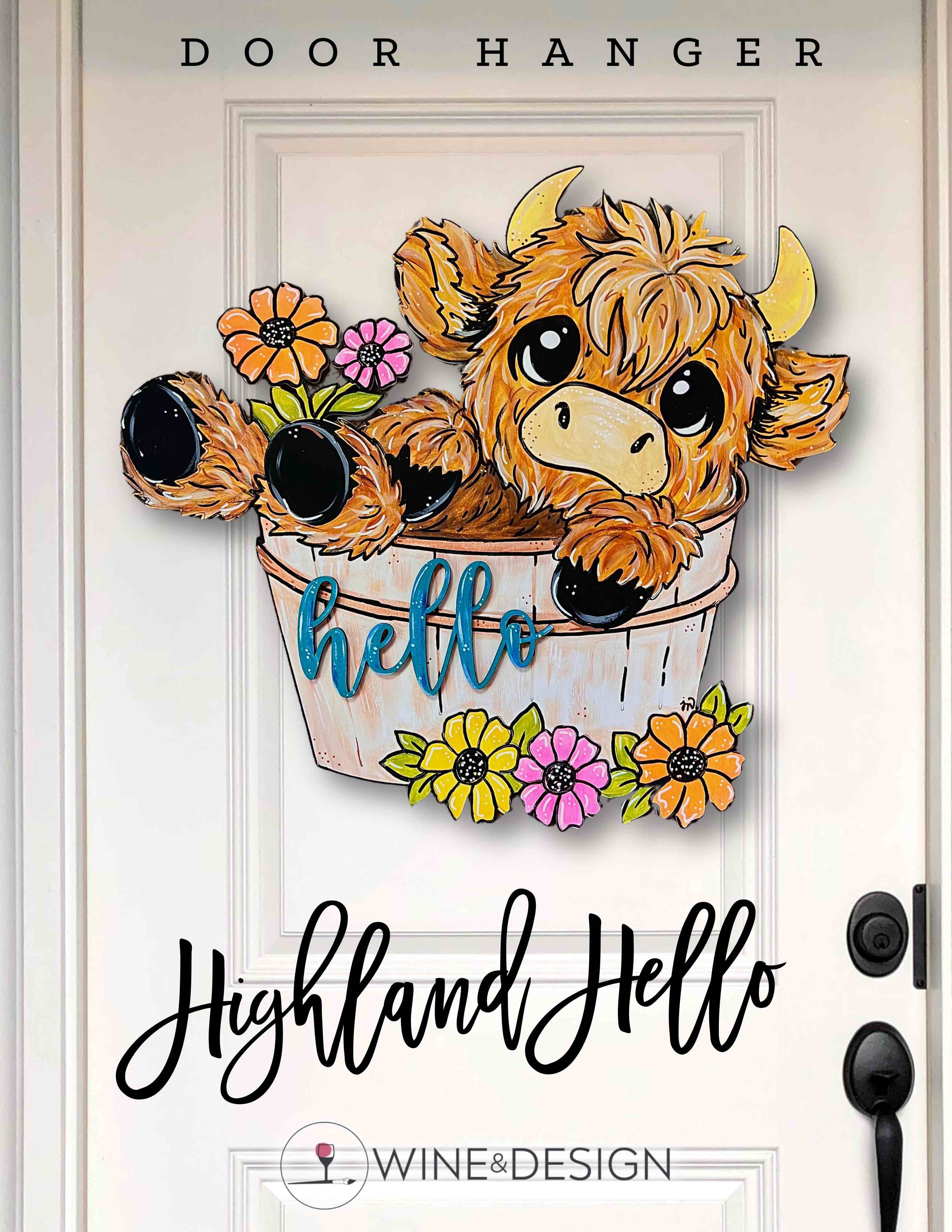 Highland Hello Door Hanger Workshop