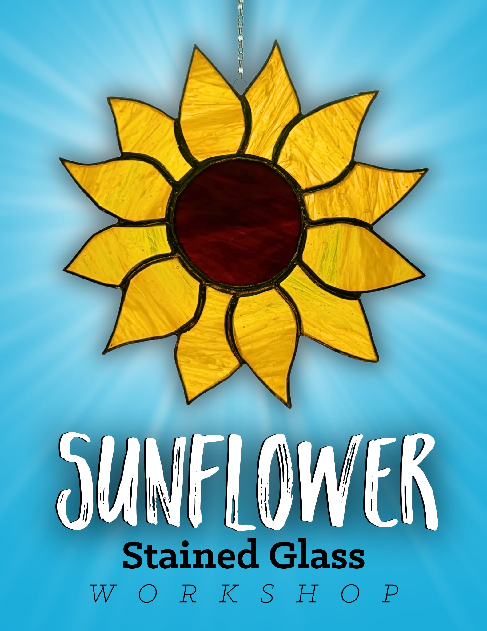 Stained Glass Sunflower