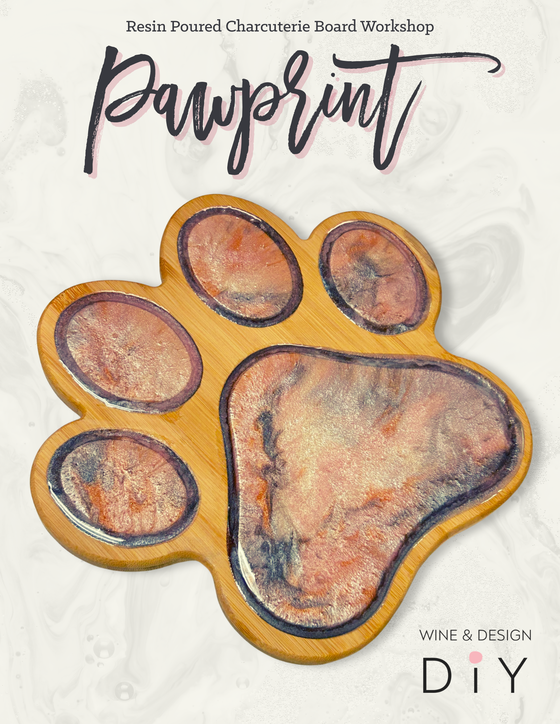 Paw Print Charcuterie Board! (pet)