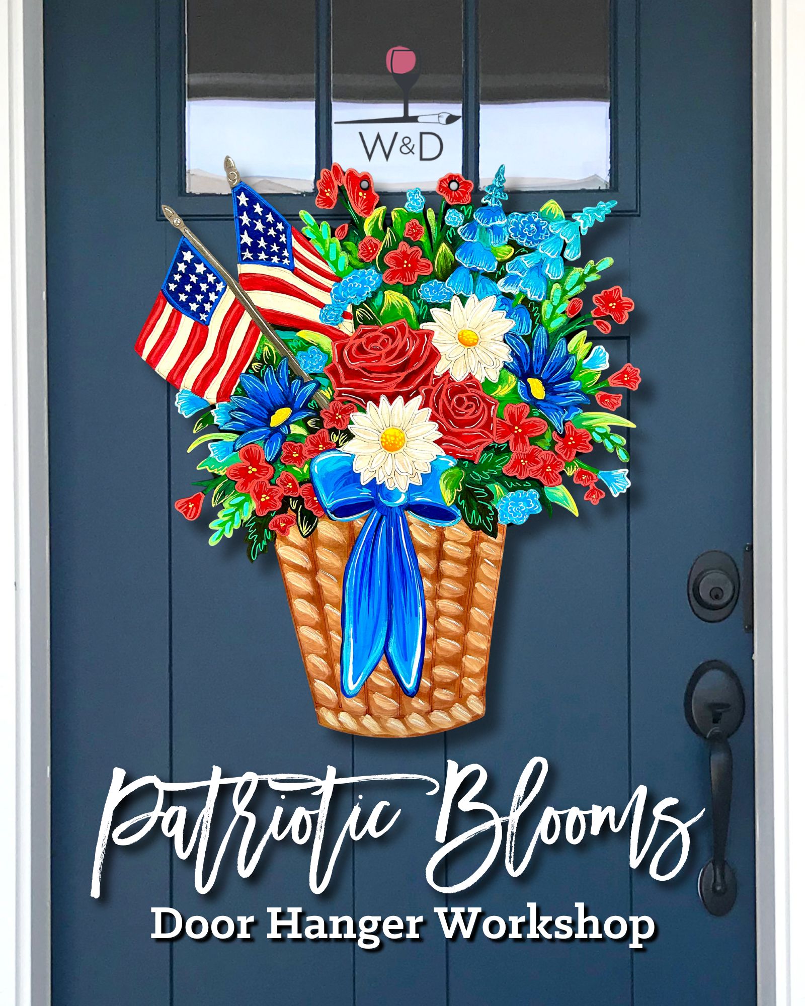 Patriotic Blooms Door Hanger Workshop