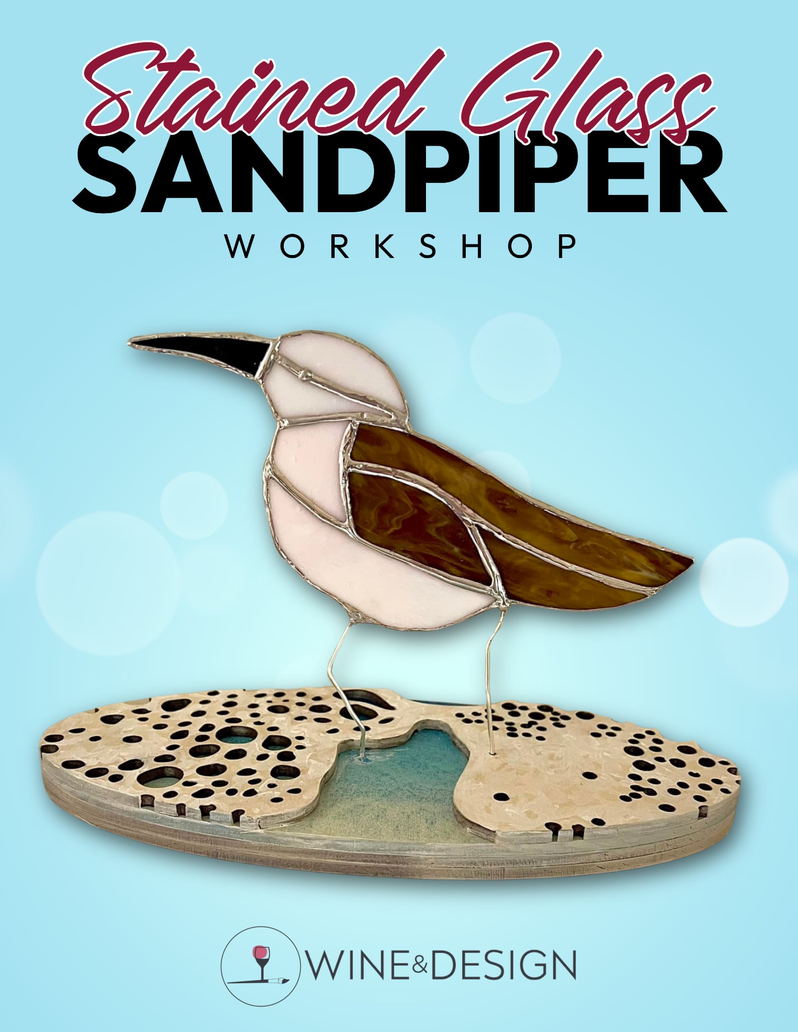 Stained Glass Sandpiper Workshop
