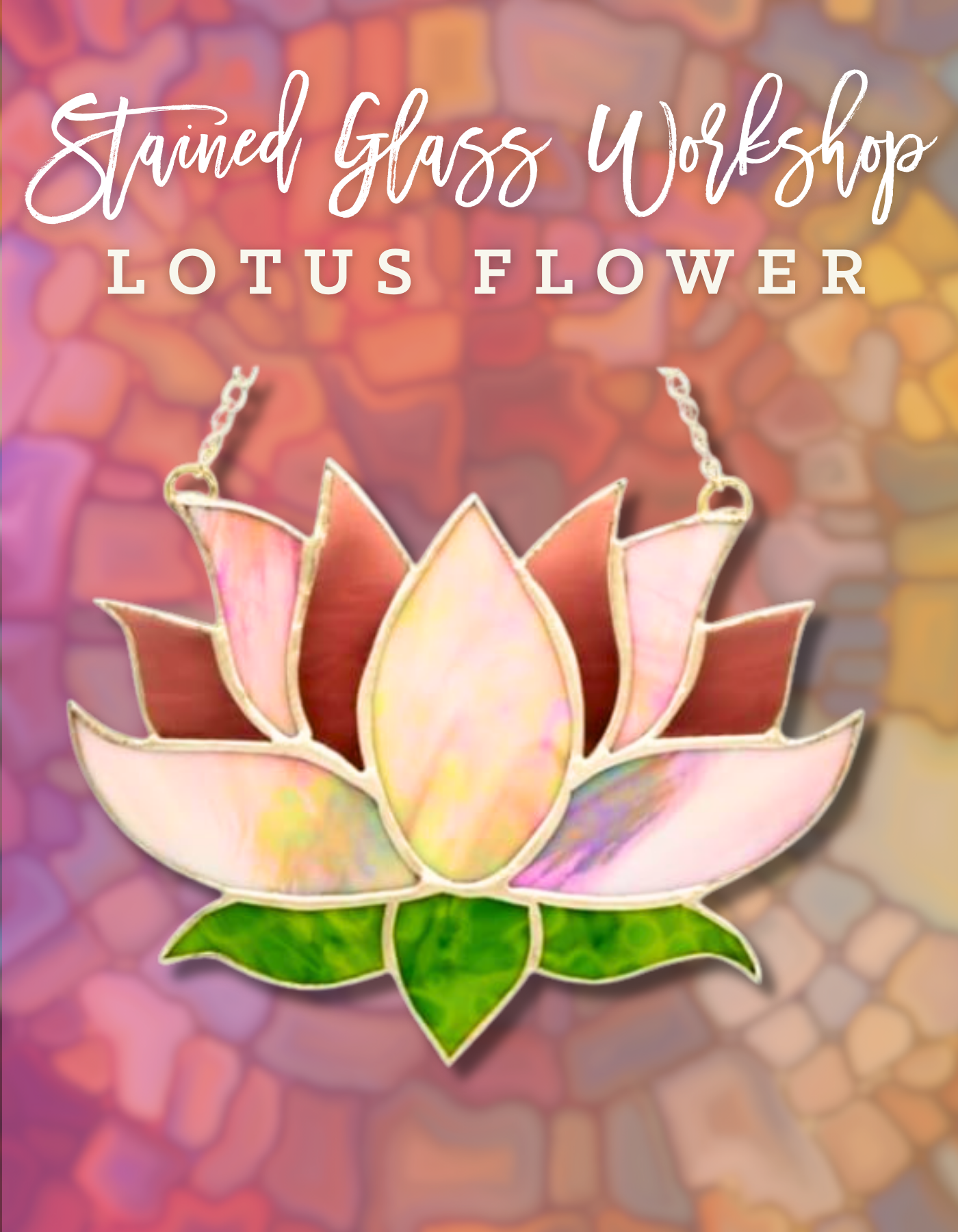 Stained Glass Lotus Flower