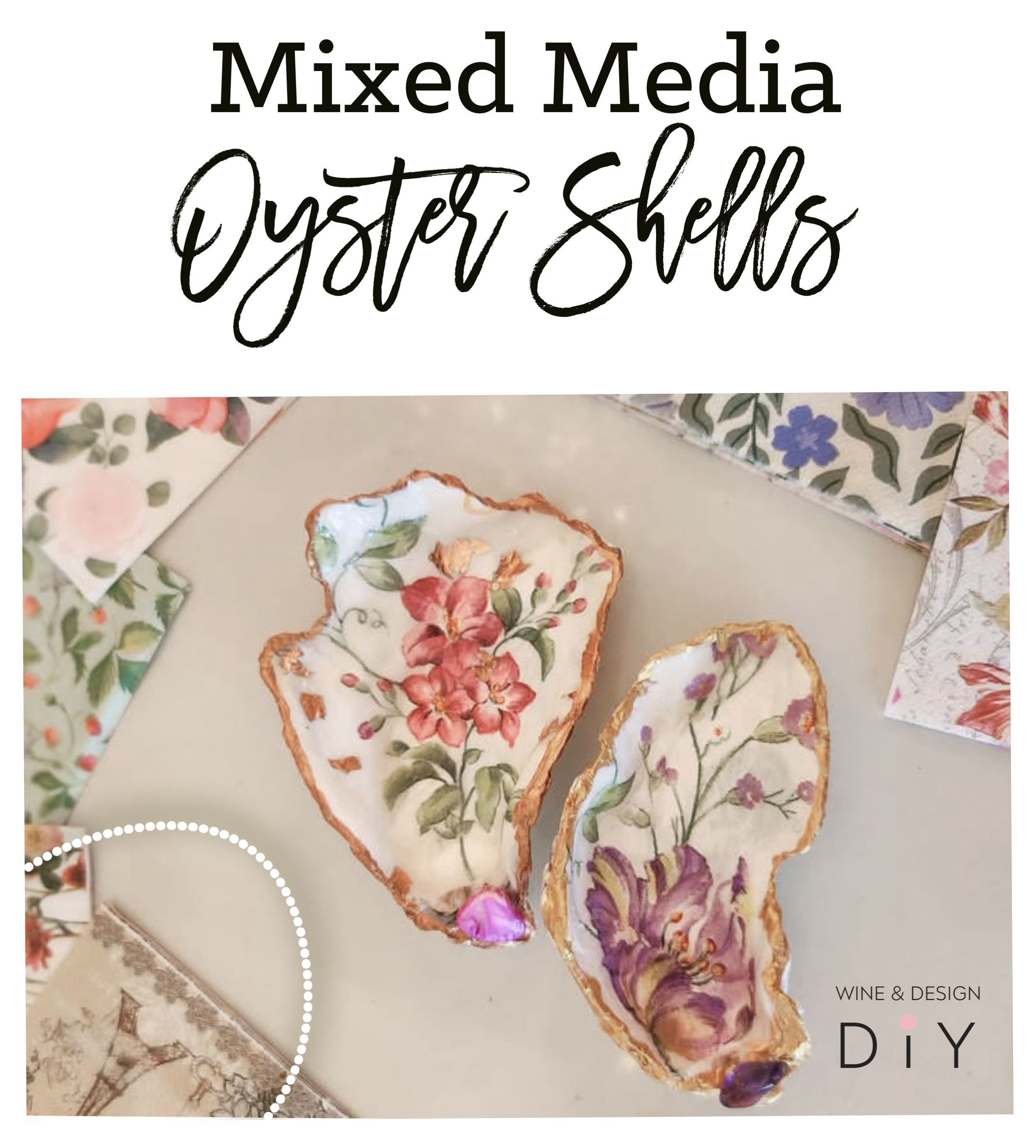 Mixed Media Oyster Shells