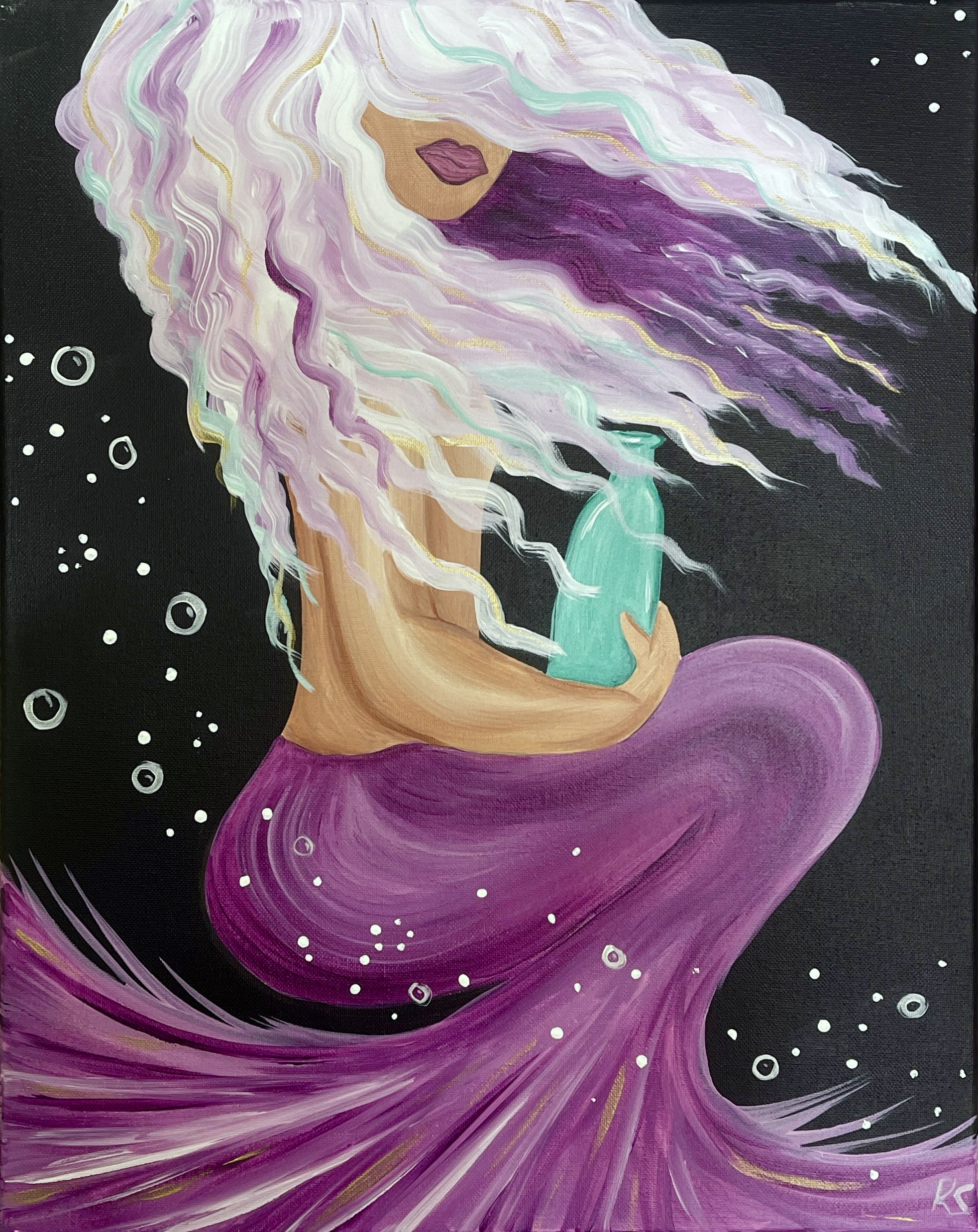 Purple pearl mermaid 6:30 - 8:30pm