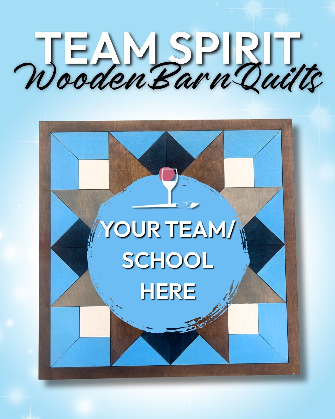 Team Spirit Barn Quilt