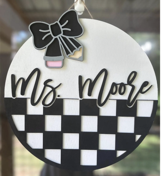 Back To School Teacher Door Hanger Workshop