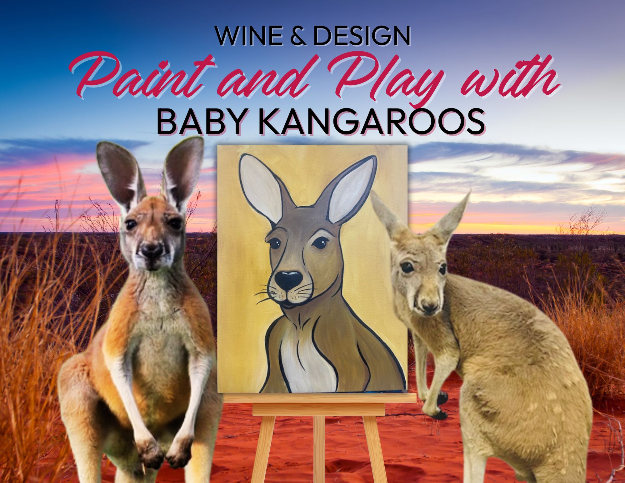 Paint & Play With Baby Kangaroos!