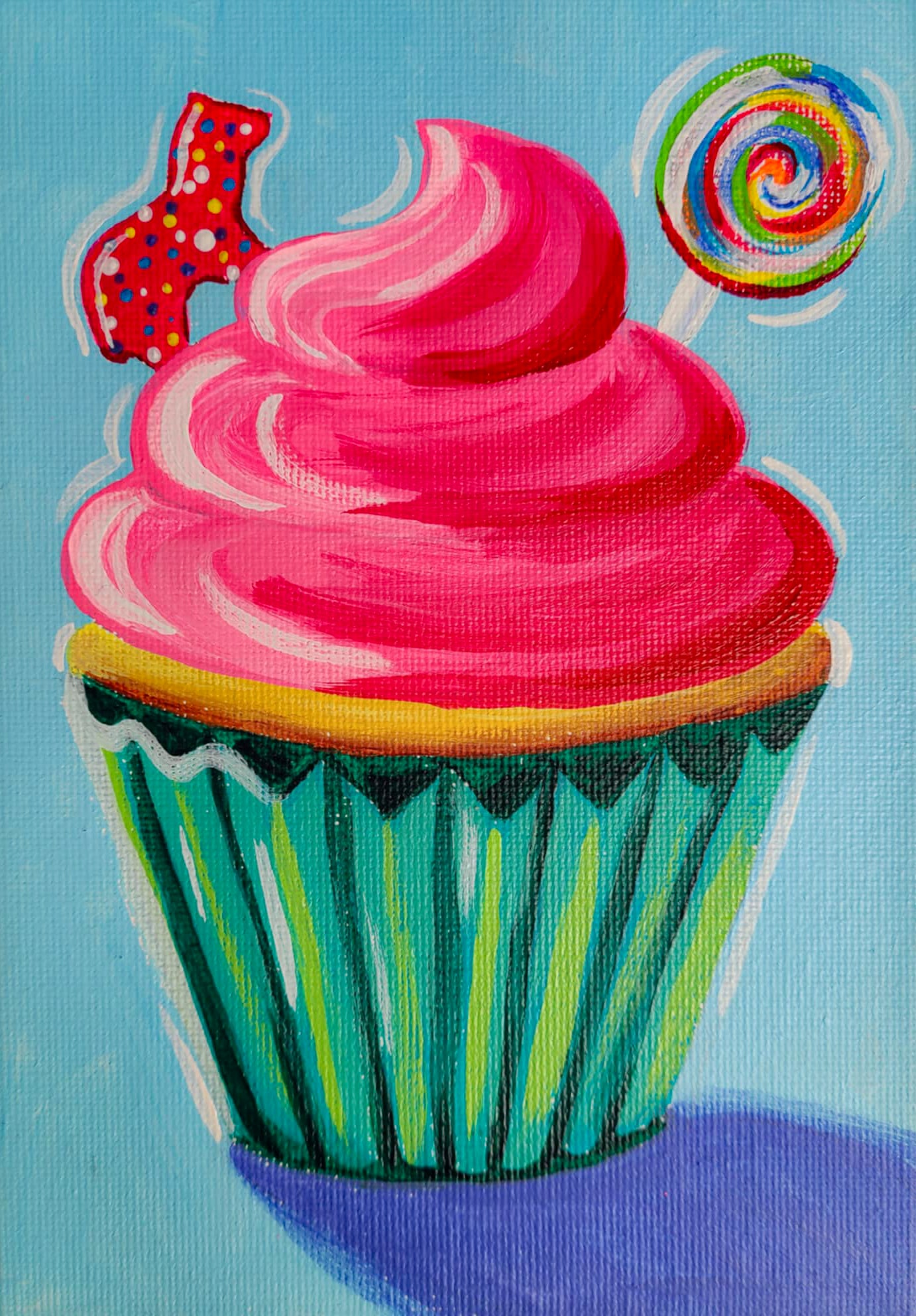 COLORFUL CUPCAKE PAINT CLASS