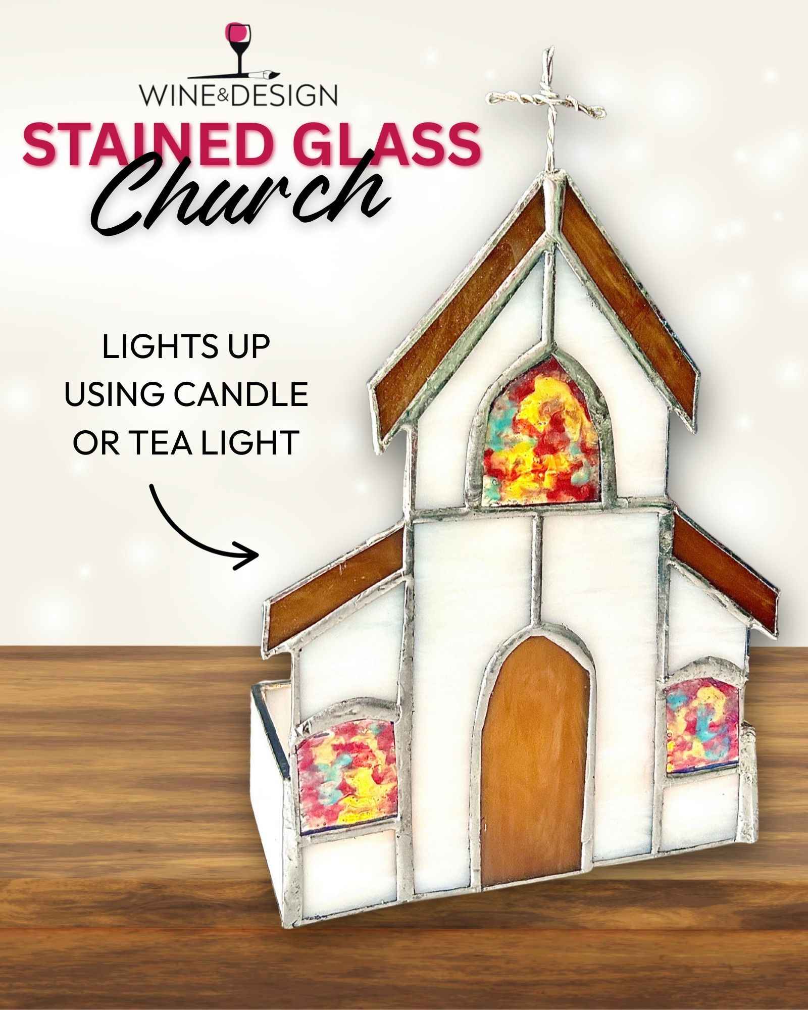 Stained Glass Church Light Up