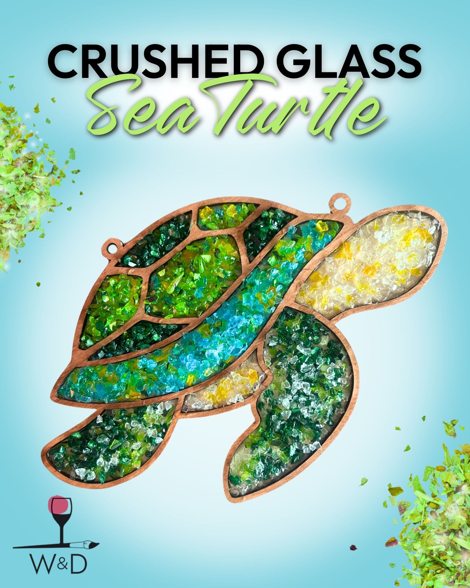 NEW! Crushed Glass Sea Turtle | DiY Workshop