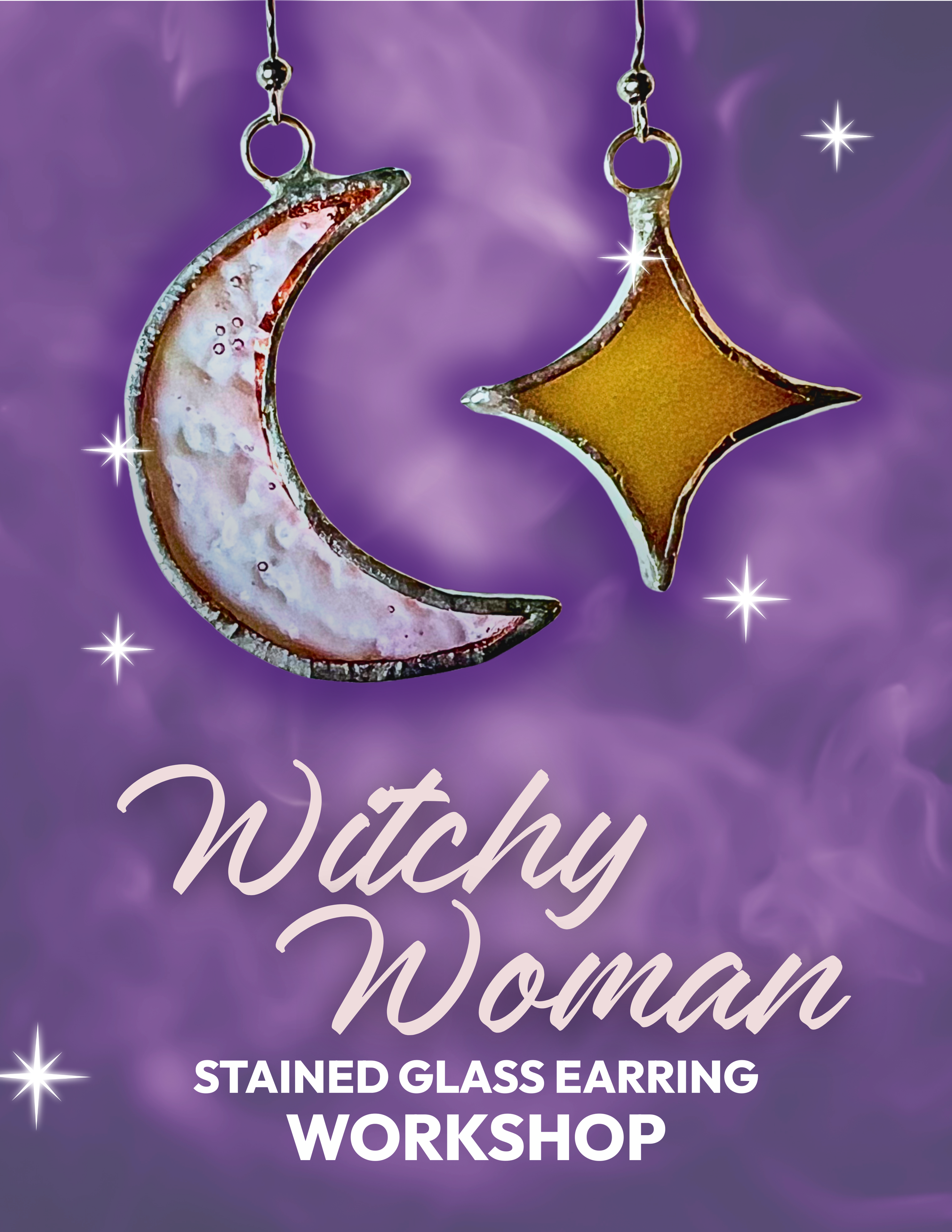 SOLD OUT! Witchy Woman Stained Glass Earring Workshop