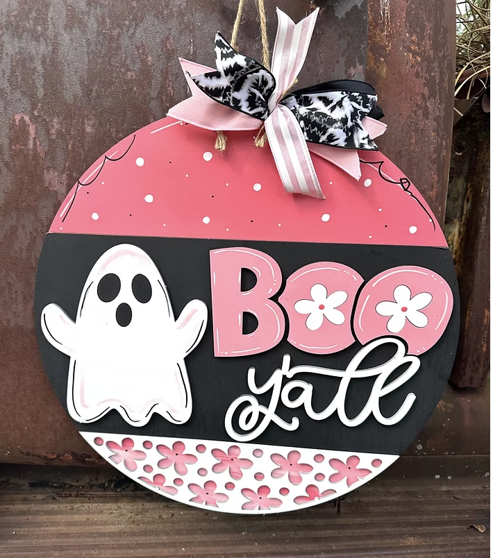 Boo Y'all Door Hanger | DiY Workshop