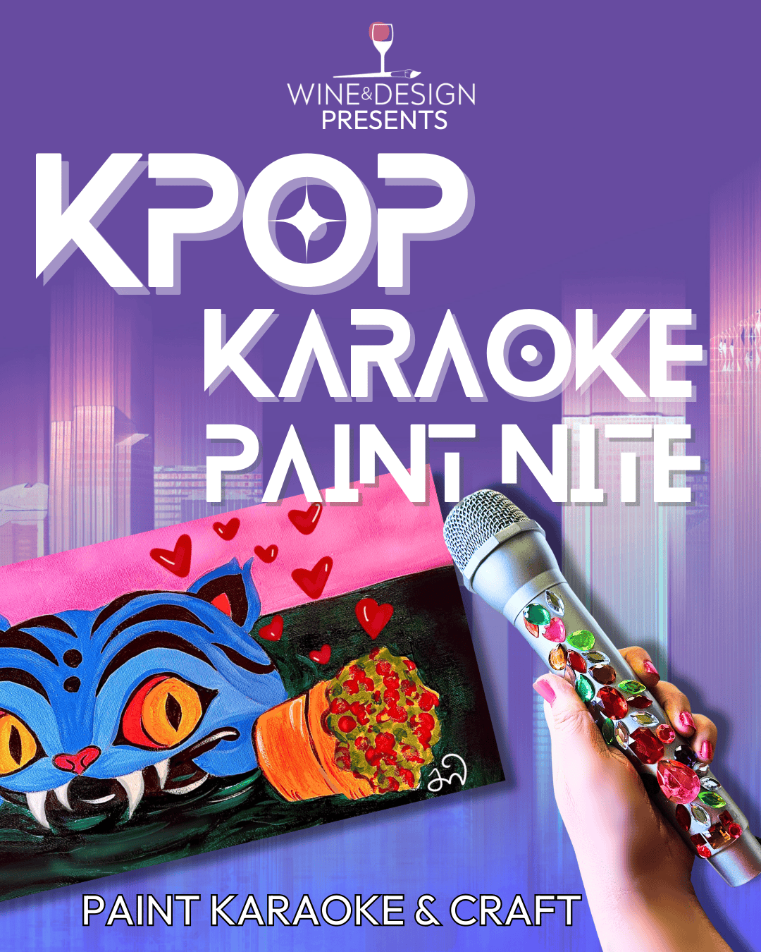 Family KPop Karaoke Paint Party