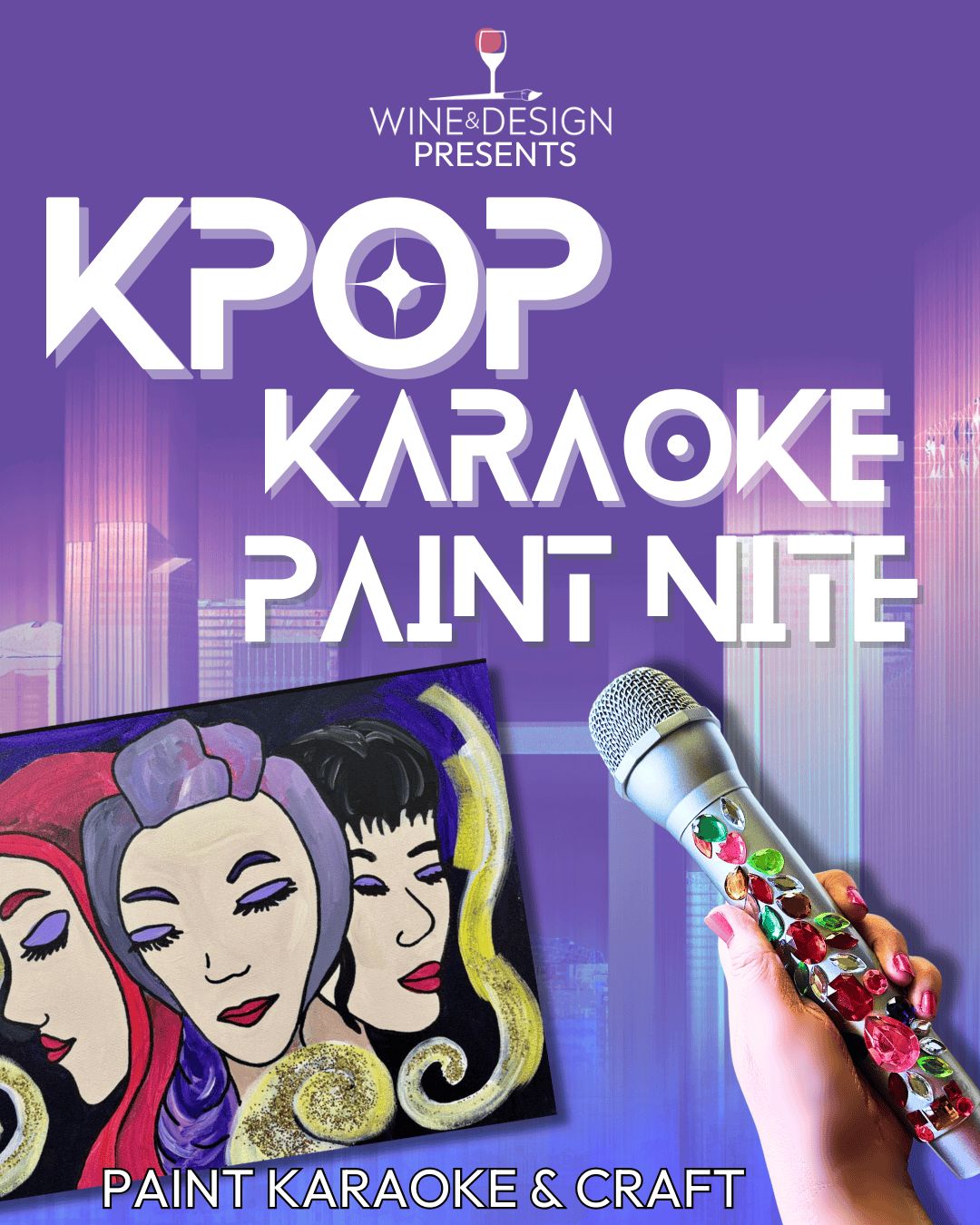Family KPop Karaoke Paint Party