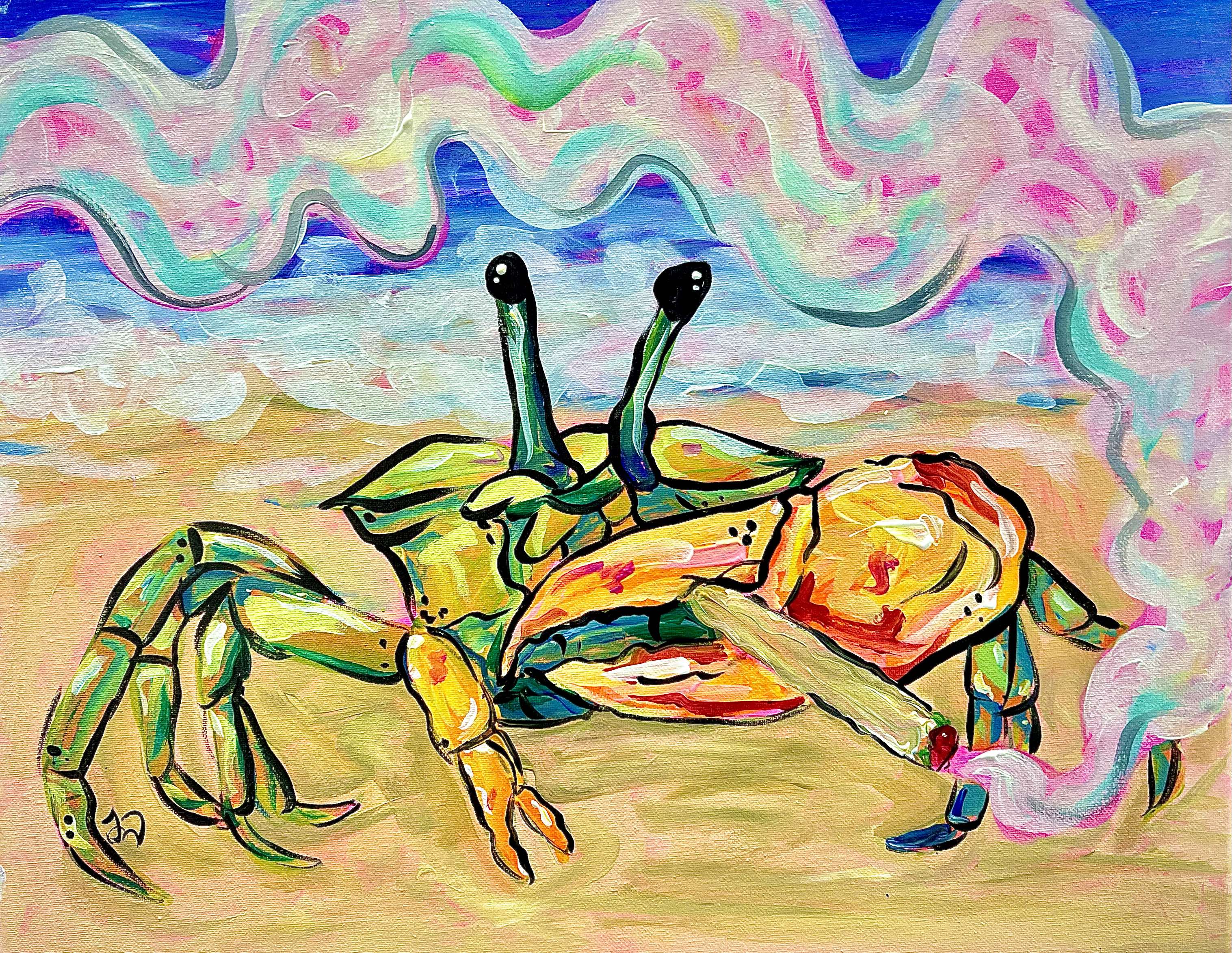 Stone-D Crab Painting