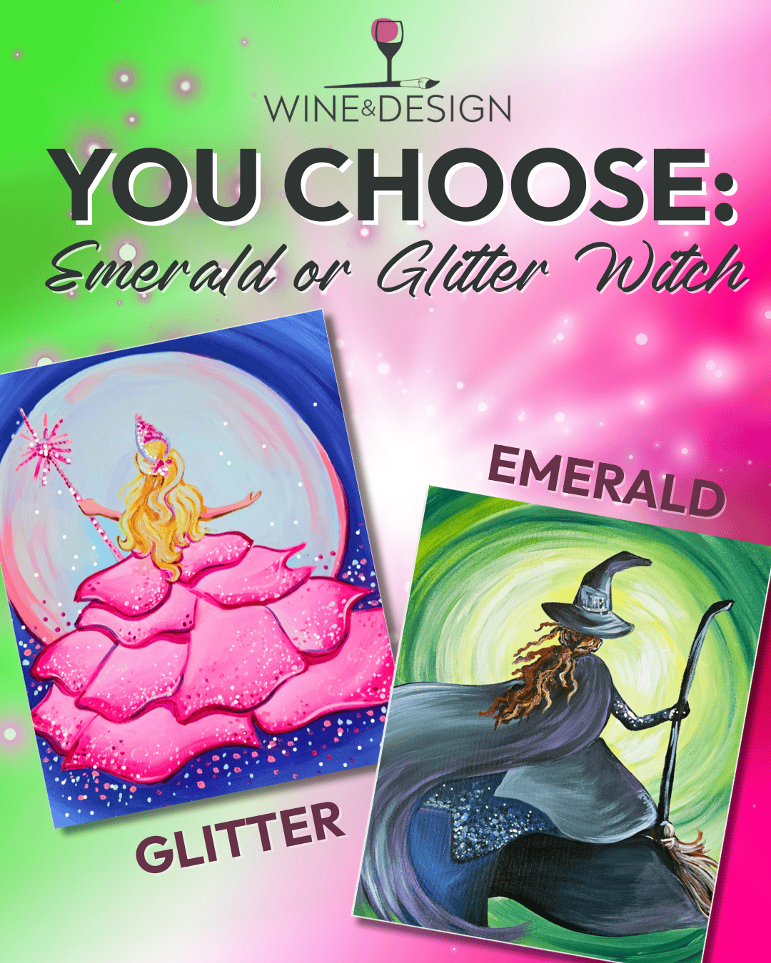 WICKED TRIVIA NIGHT! You Choose Glitter or Emerald Witch