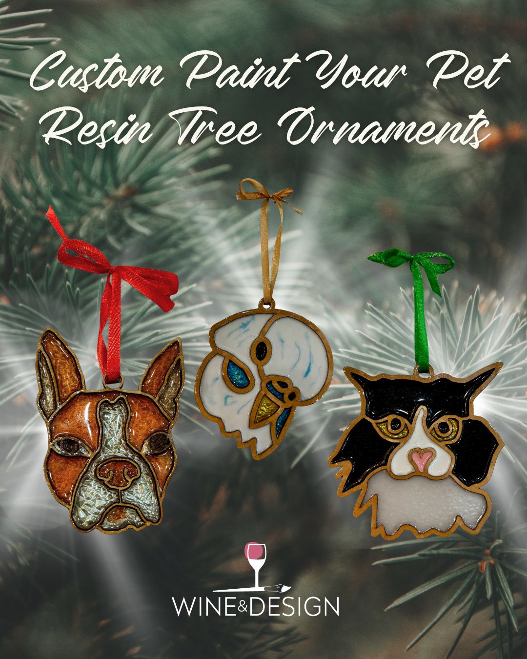 Paint Your Pet Custom Tree Ornaments - 3 4-Inch Ornaments
